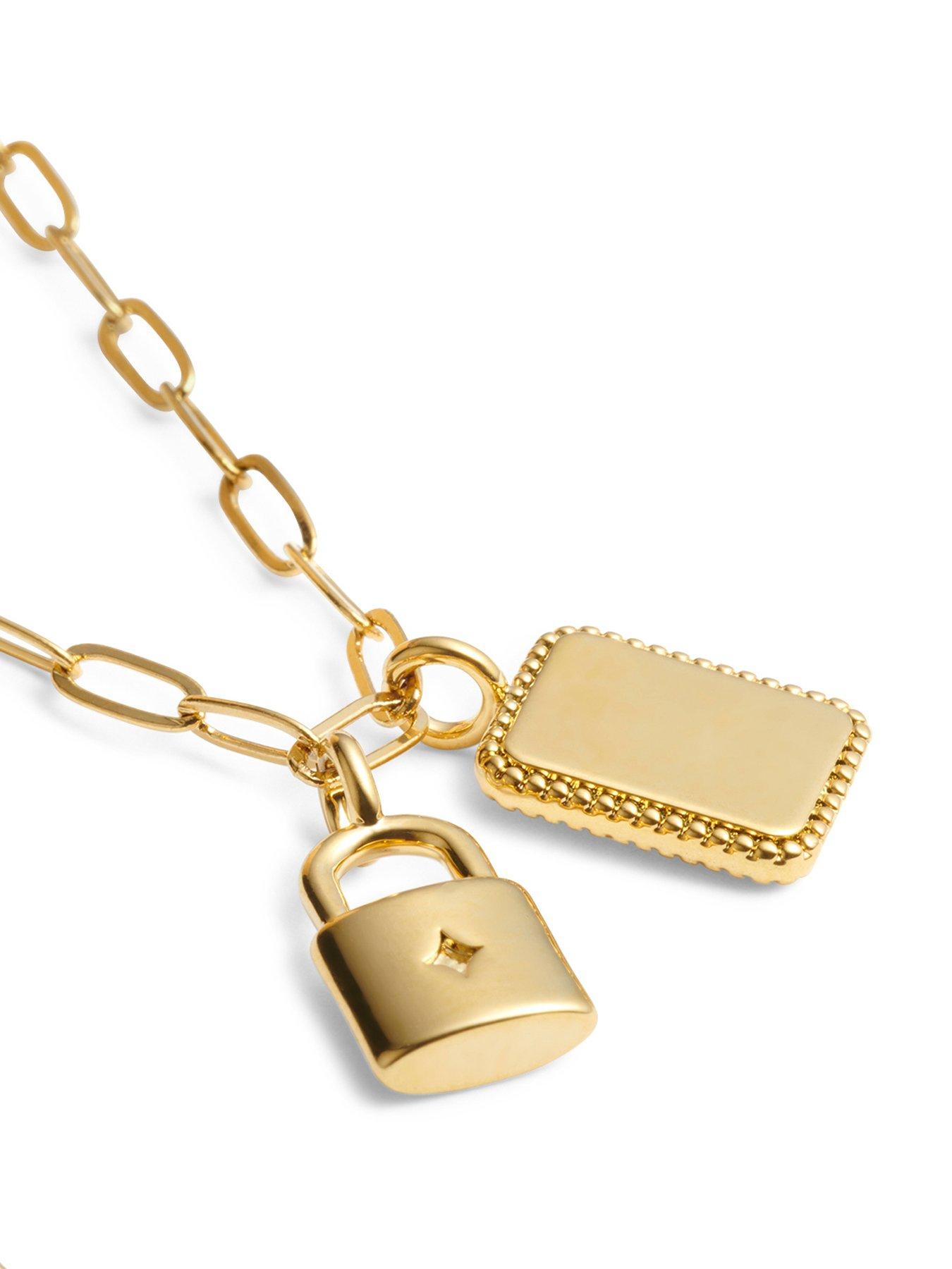  image of katie-loxton-inner-strength-waterproof-gold-charm-bracelet