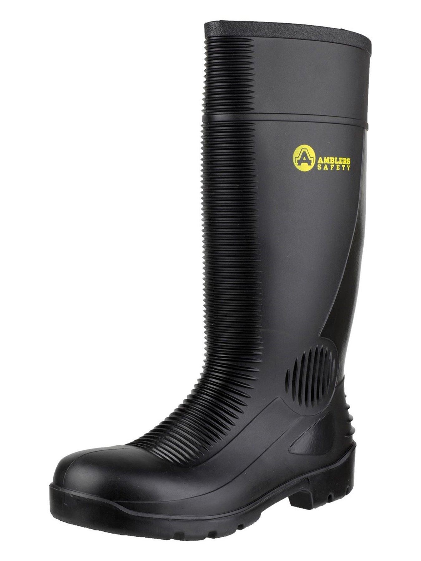 Image 2 of 5 of Amblers Men's FS99 Steel-Toe-Cap Safety Wellington Boots&nbsp;- Black