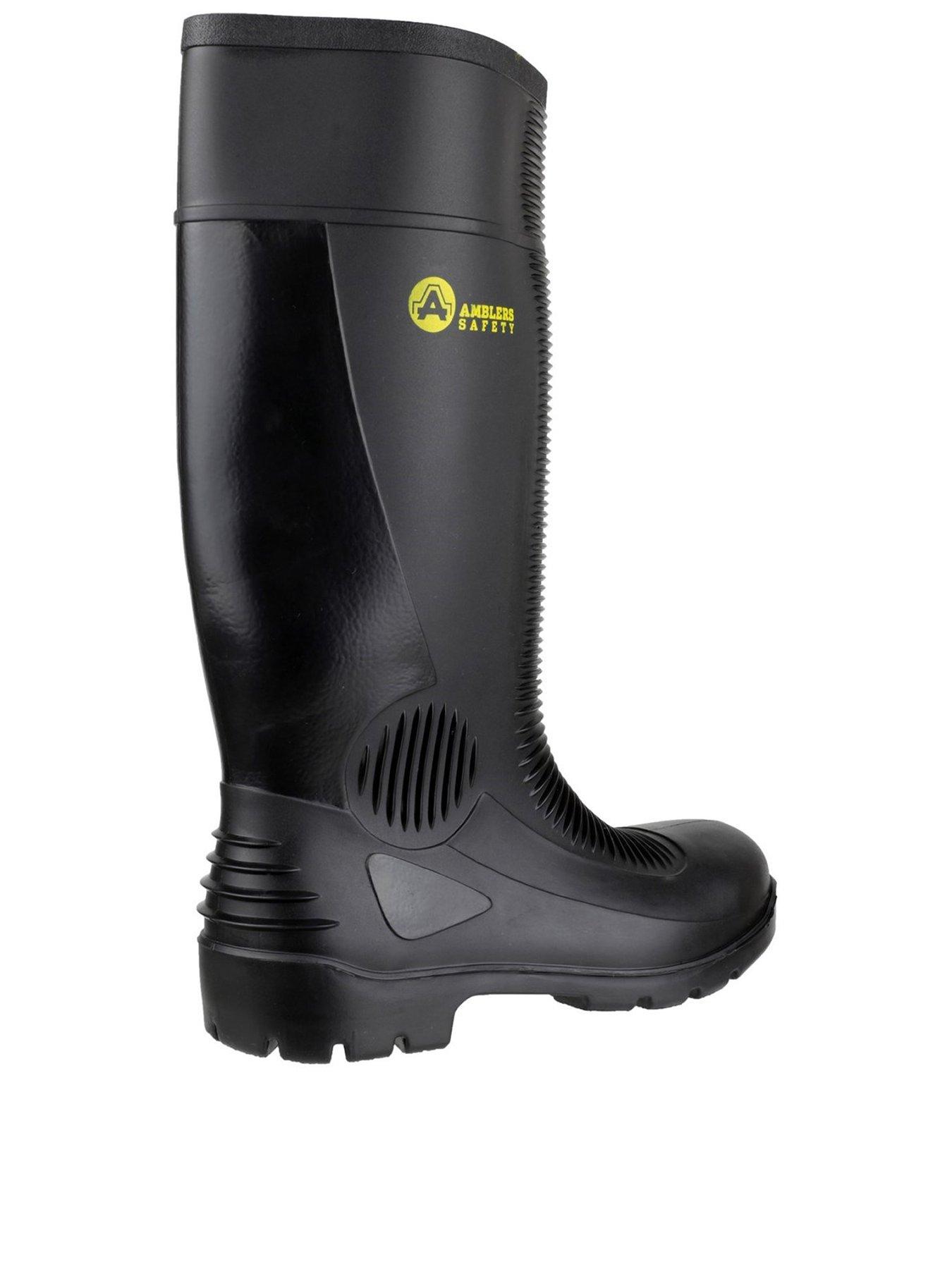 Image 3 of 5 of Amblers Men's FS99 Steel-Toe-Cap Safety Wellington Boots&nbsp;- Black