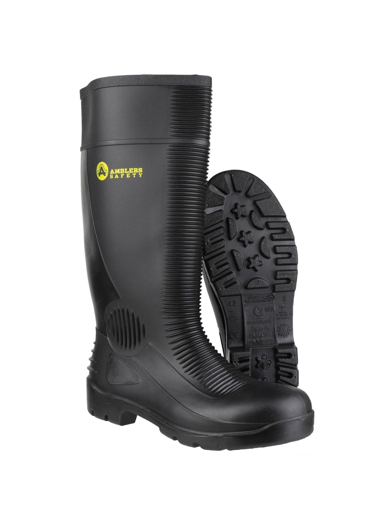 Image 5 of 5 of Amblers Men's FS99 Steel-Toe-Cap Safety Wellington Boots&nbsp;- Black