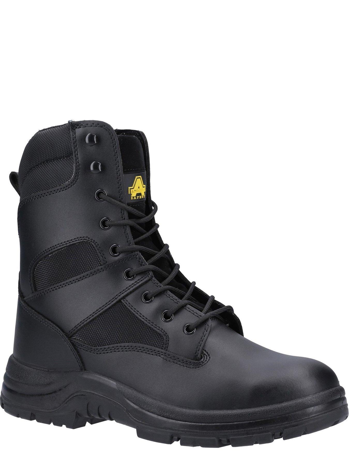  image of amblers-mens-safety-008-s3-src-side-zip-boots-black