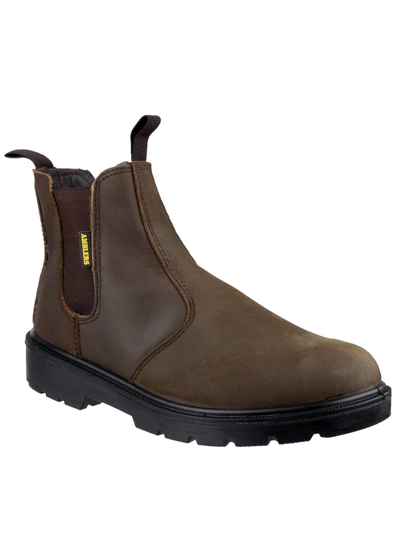 undefined Mens Safety 128 Brown Greasy Dealer Boots - Brown