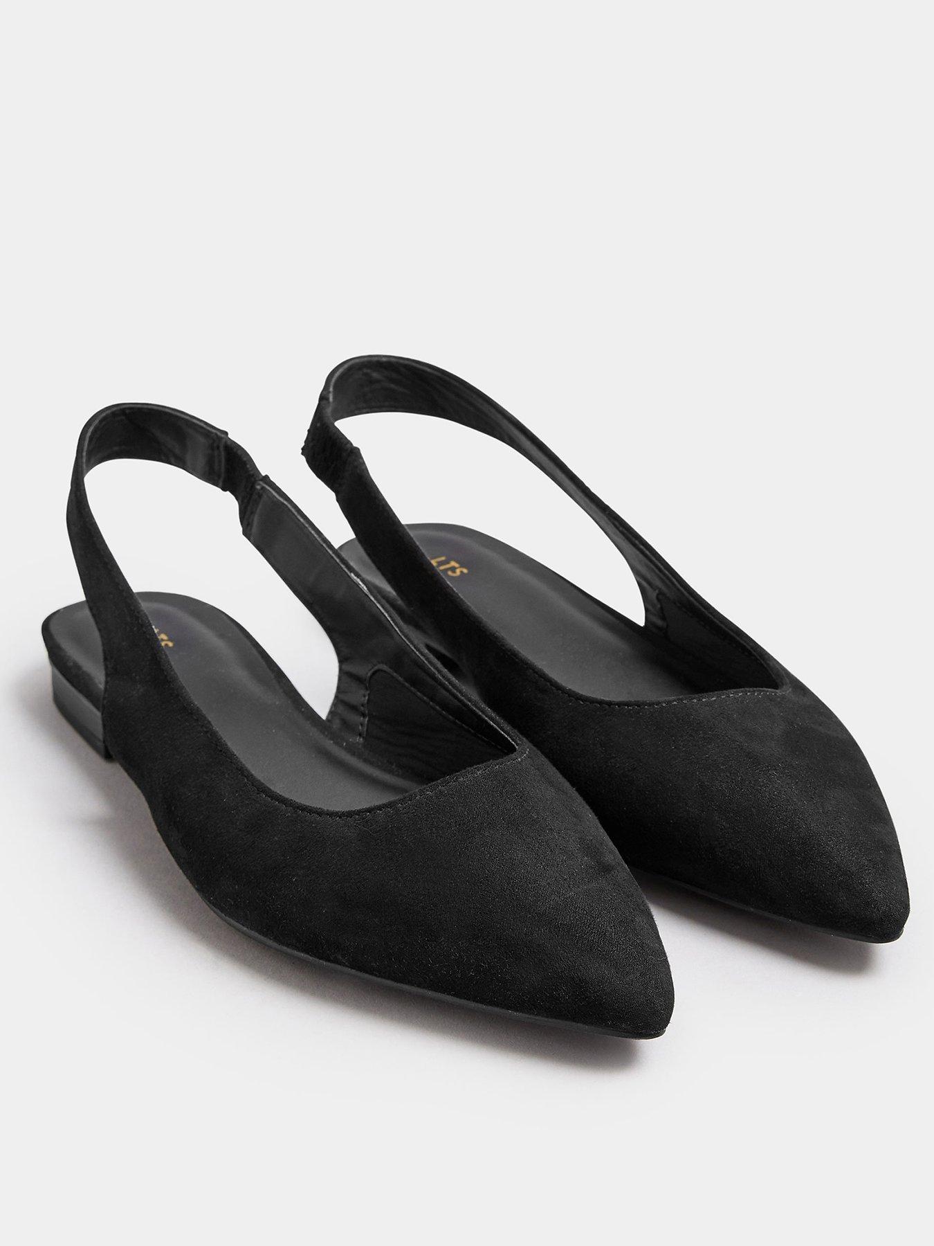 Image 2 of 4 of Long Tall Sally Flat Point Slingback Black