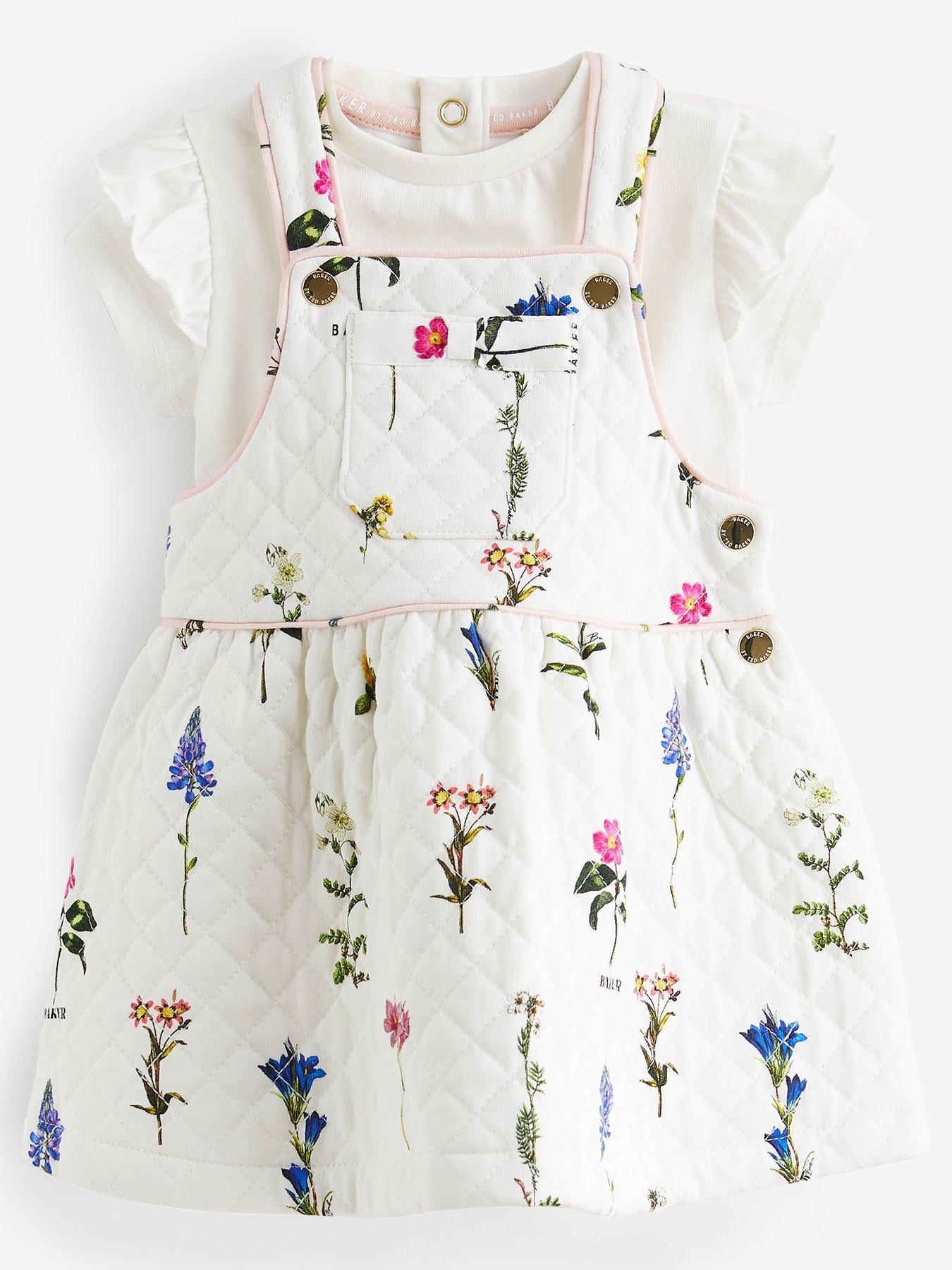Baby Girls All Over Print Quilted Pini Set