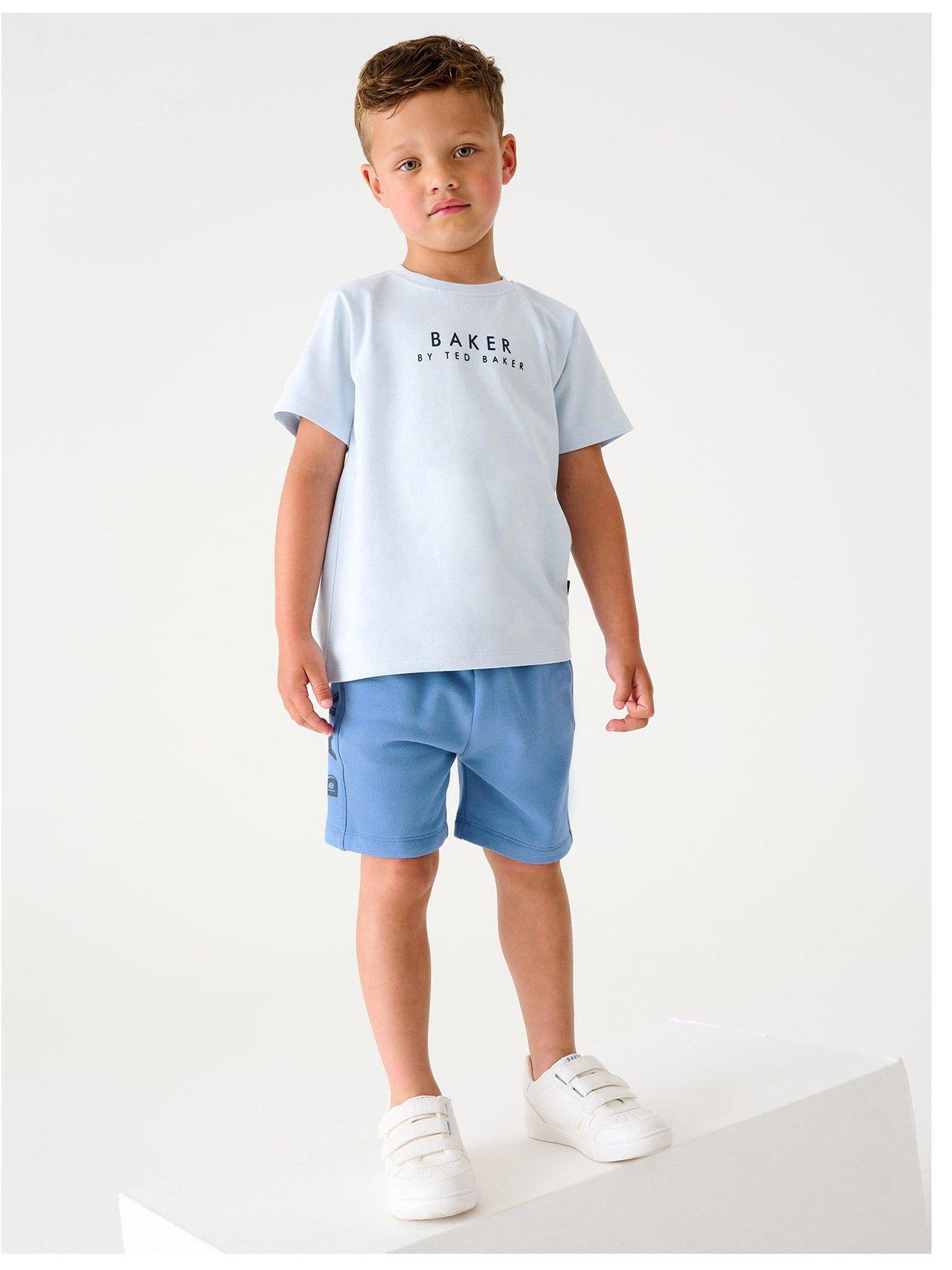 front image of ted-baker-baker-by-ted-baker-boys-blue-short-set