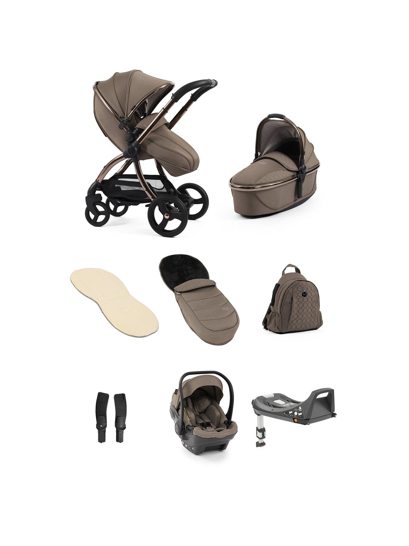 undefined egg3 Luxury Bundle with Egg Shell Car Seat - Mink