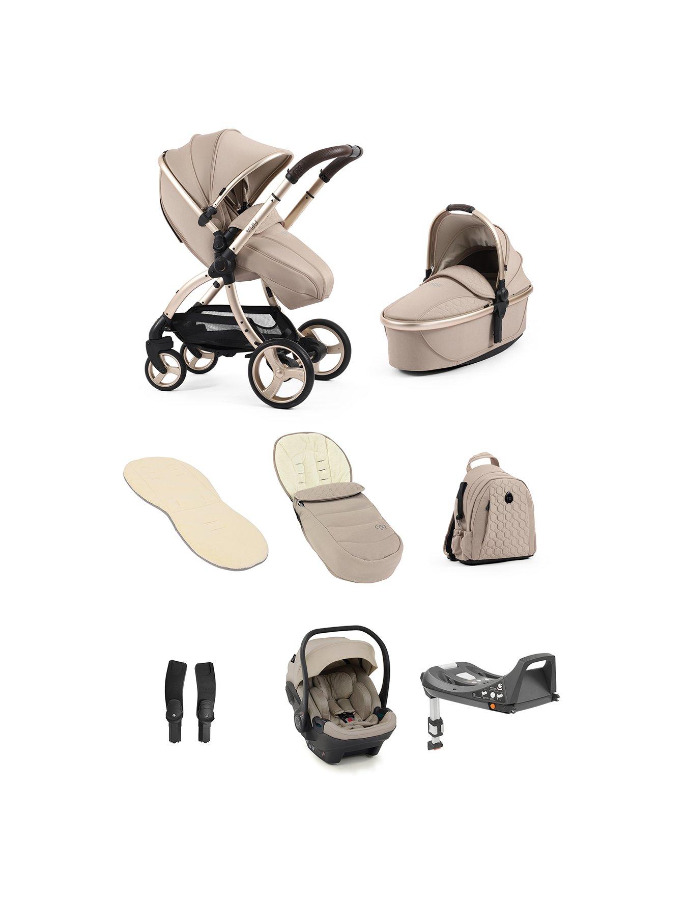 undefined egg3 Luxury Bundle with Egg Shell Car Seat - Feather