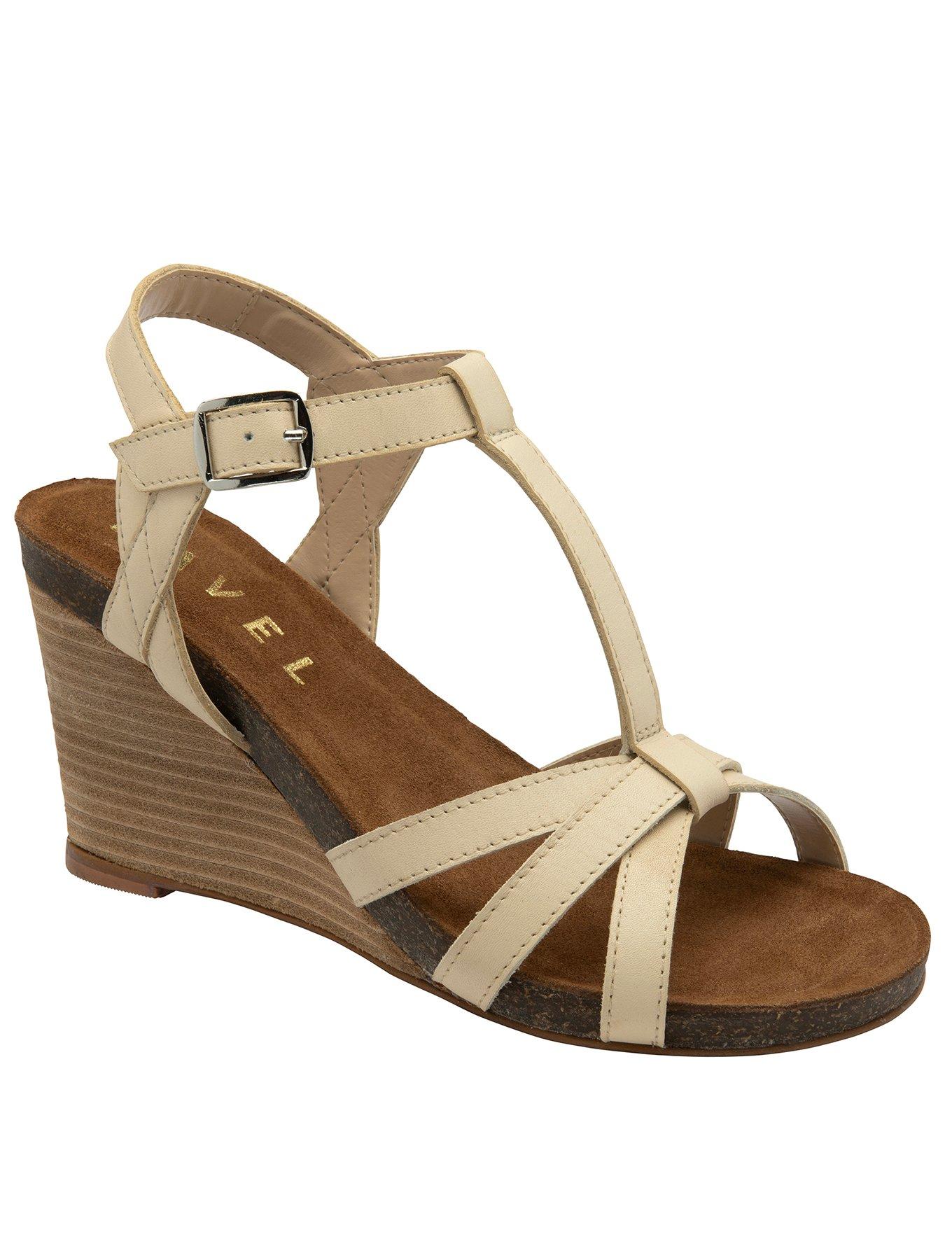 Cream colored wedge store sandals