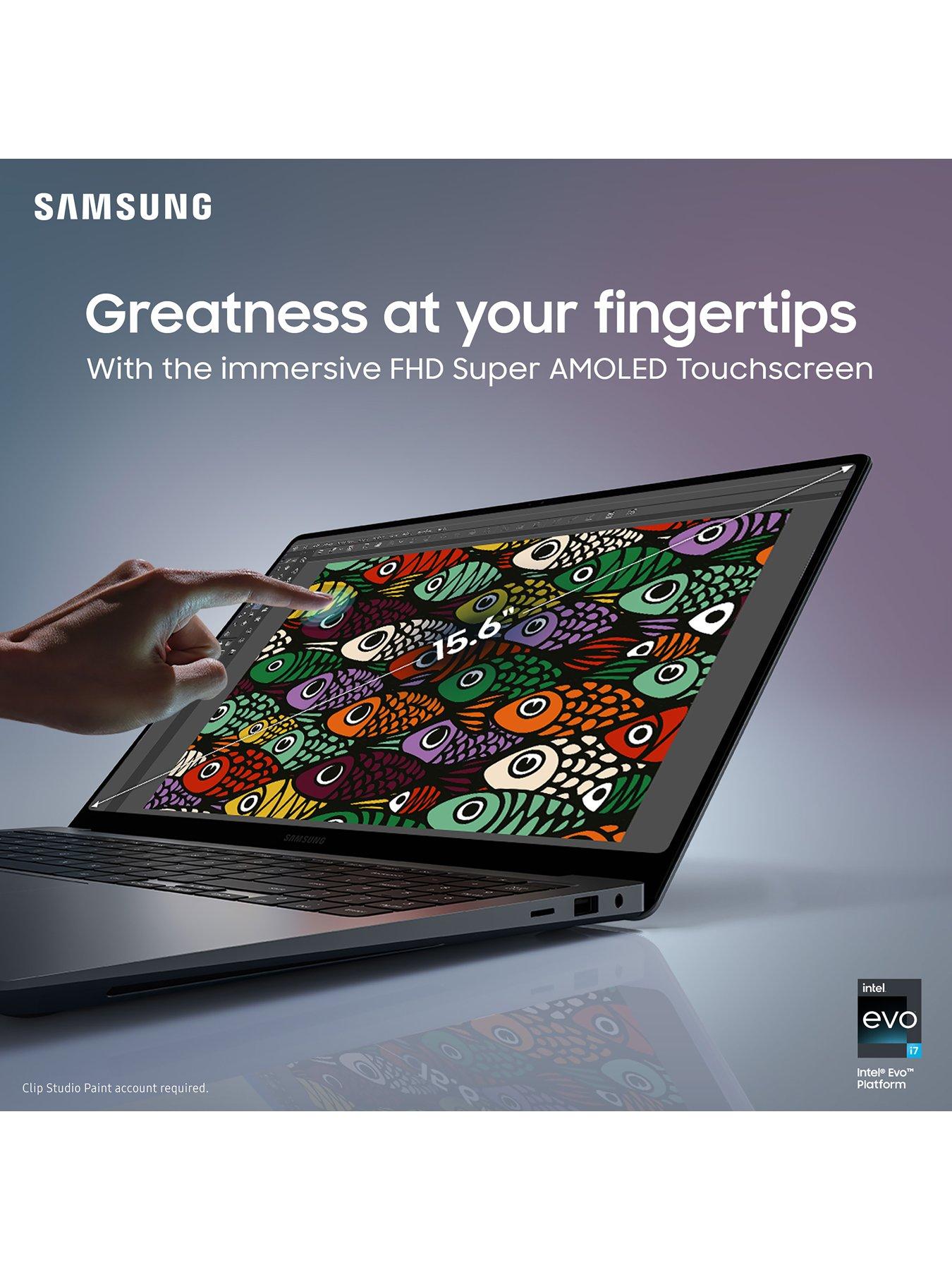  image of samsung-galaxy-book4-360-2024-touchscreen-laptop-156in-fhd-intel-core-5nbsp8gb-ramnbsp256gb-ssd-grey