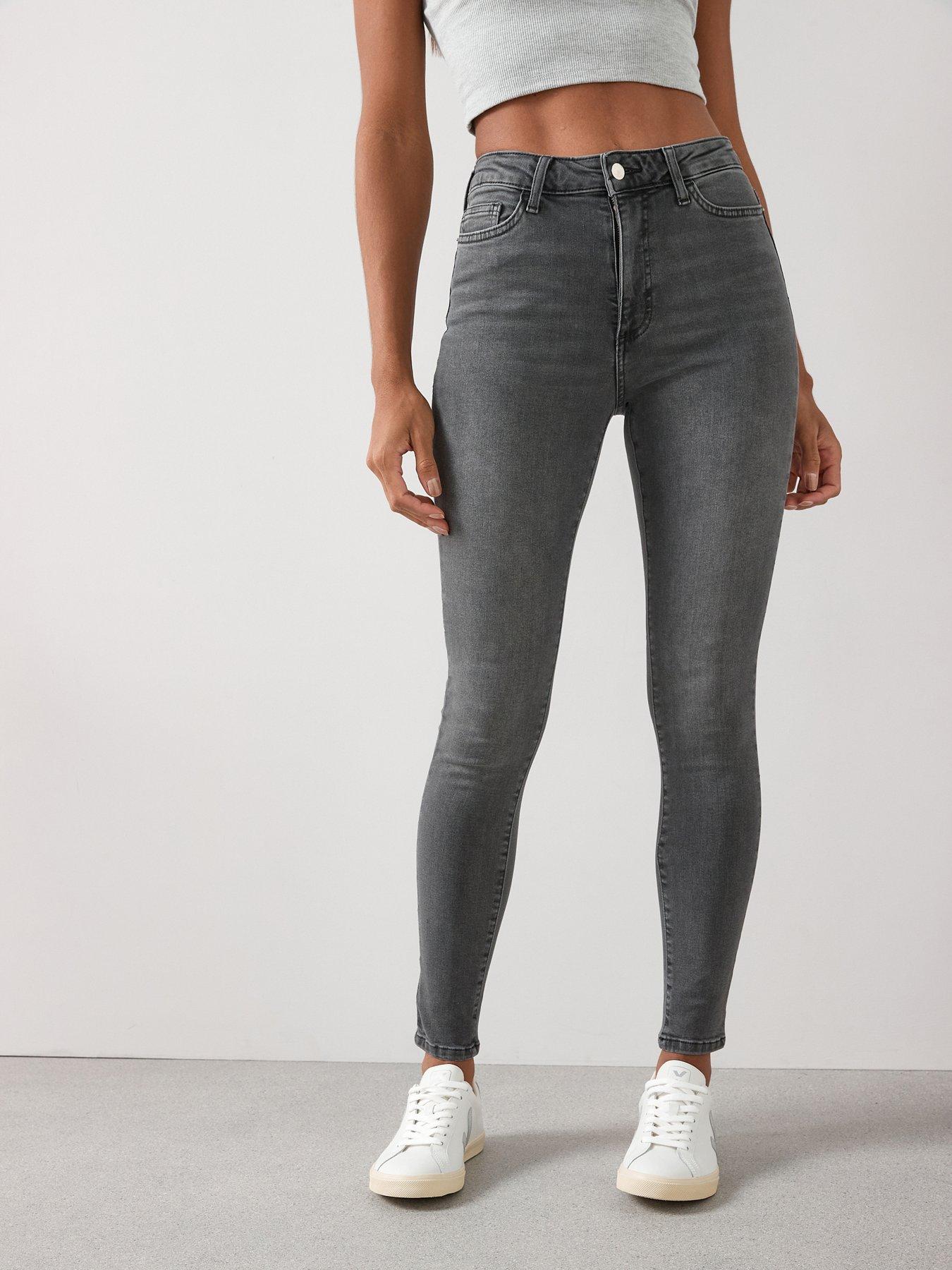 The Very Collection Florence High Rise Skinny Jeans - Charcoal