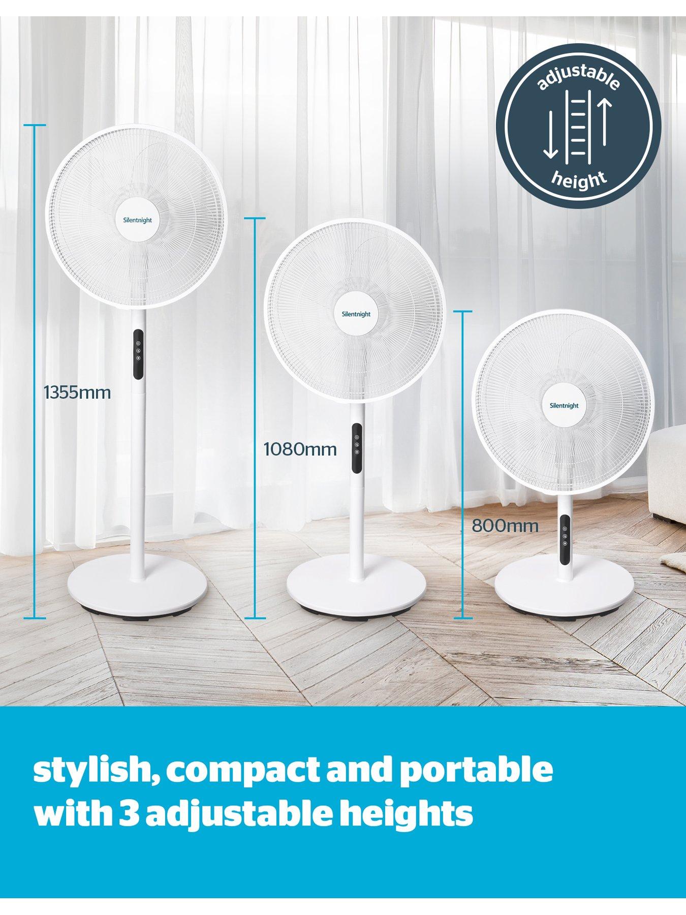 Image 7 of 8 of Silentnight Home Electrics Airmax 1800 Oscillating Pedestal&nbsp;Fan - White LED Display