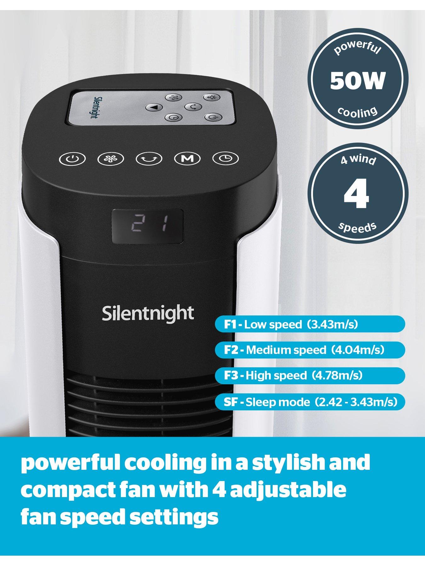 Image 3 of 6 of Silentnight Home Electrics Airmax 3400 Oscillating Tower Fan - Digital Control