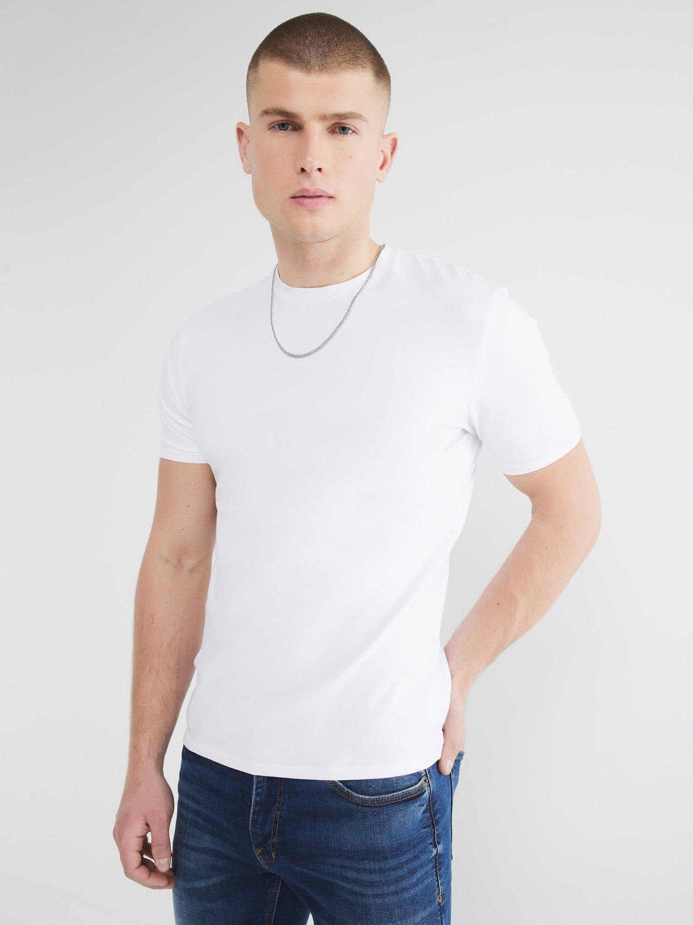 River Island textured t-shirt in ecru - part of a set