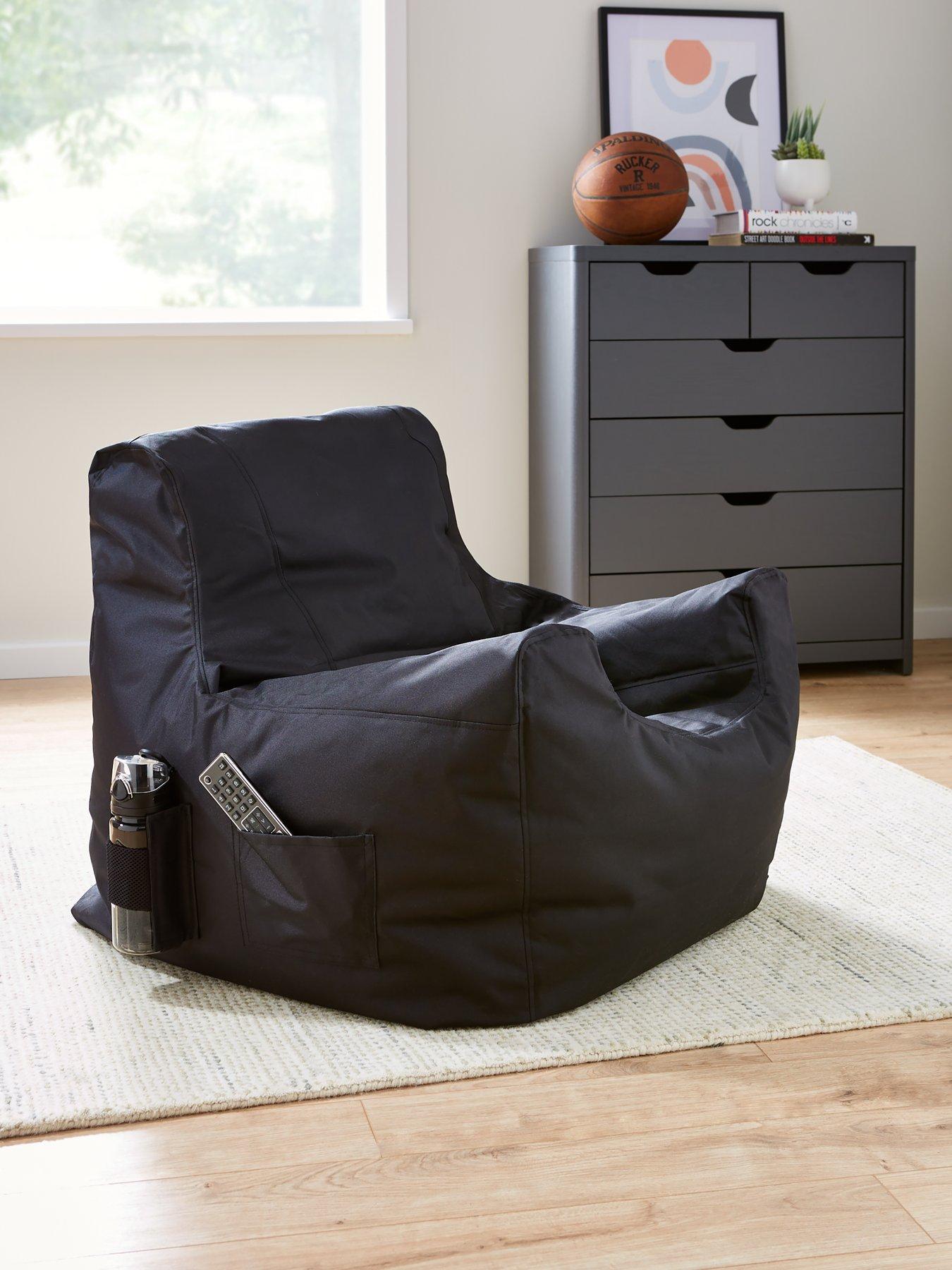undefined Teenage Beanbag Chair – Black