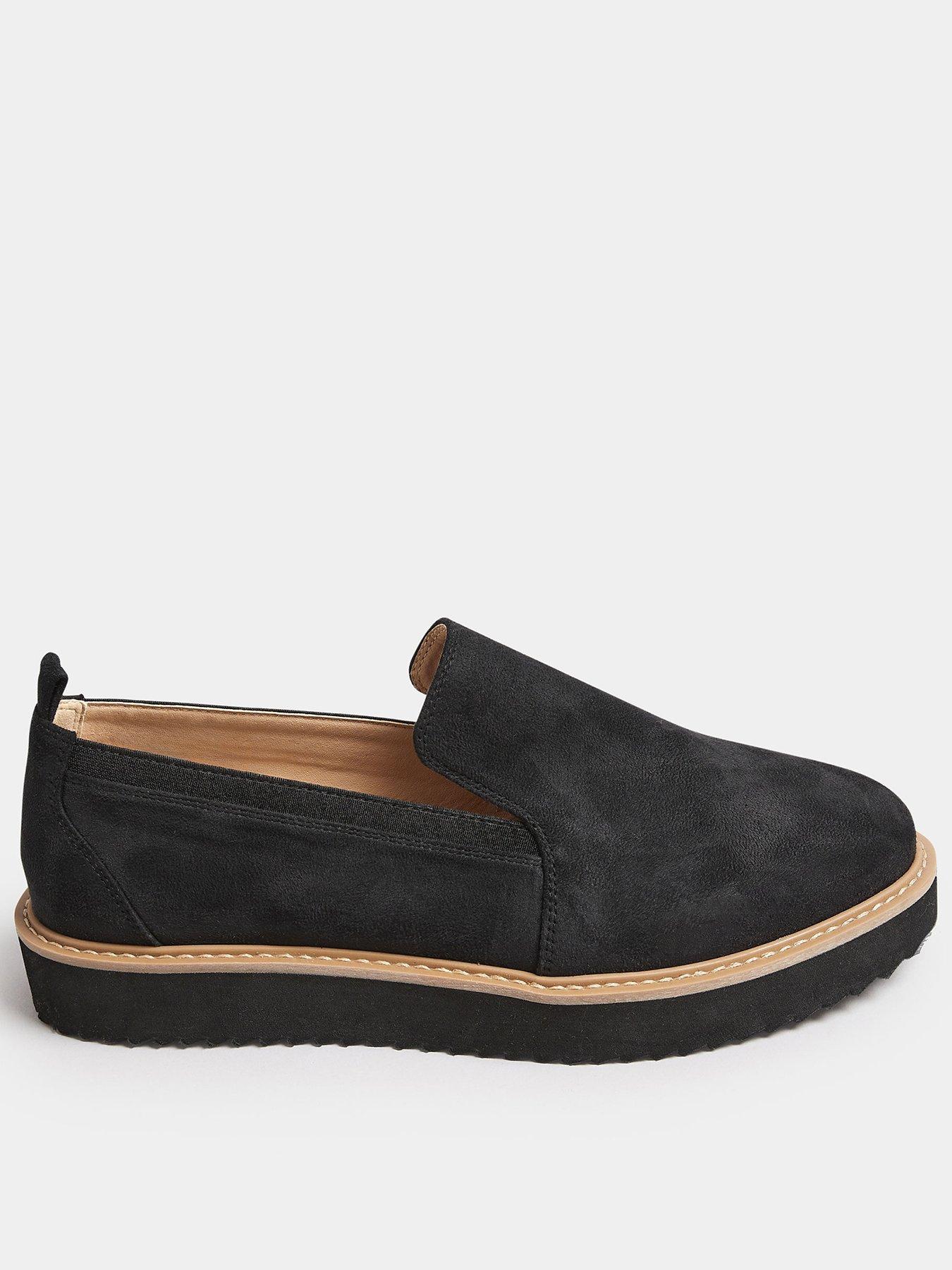 undefined Extra Wide Fit Eva Wedge Slip On Loafer - Black
