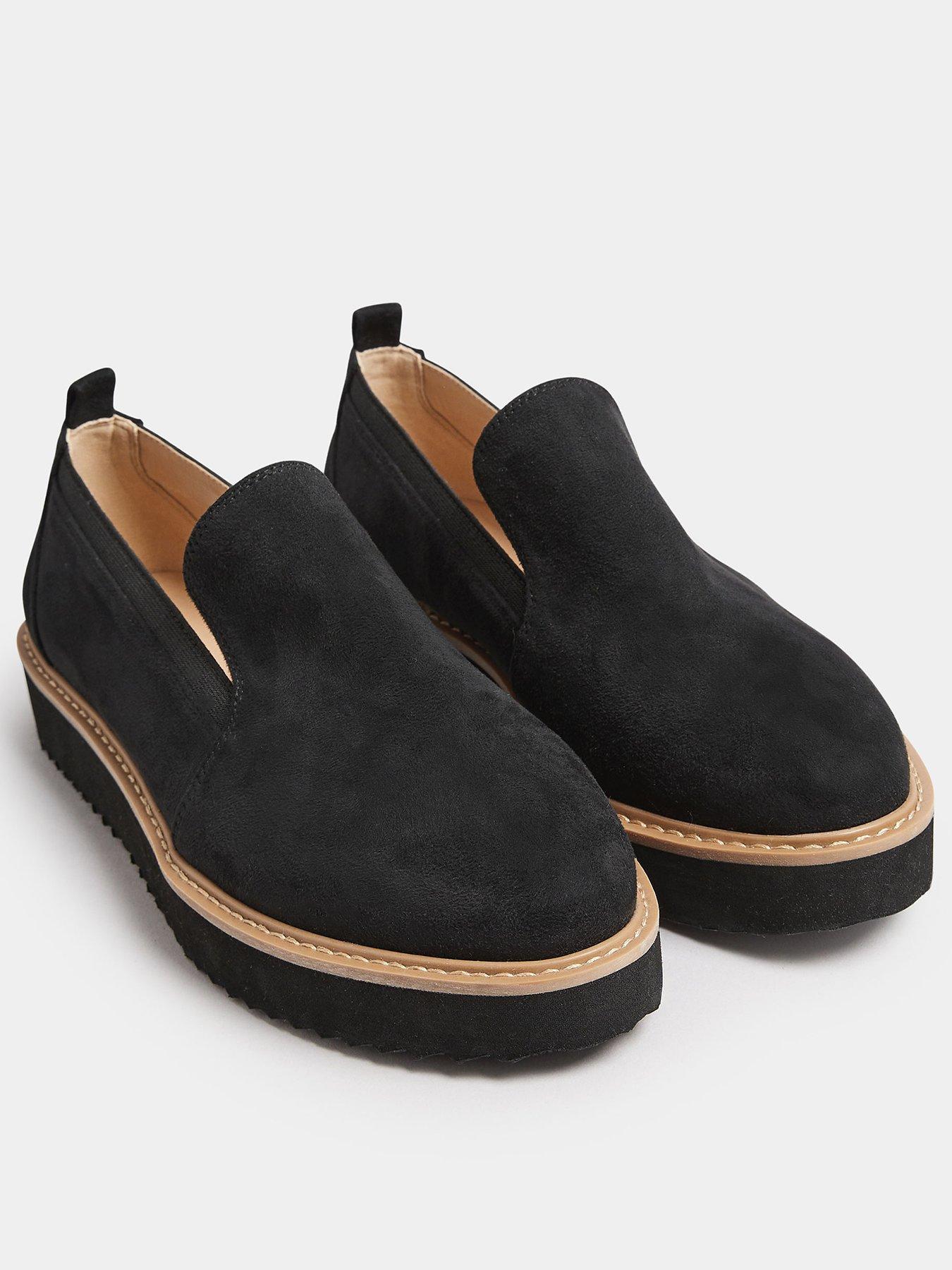Image 2 of 4 of Yours Extra Wide Fit Eva Wedge Slip On Loafer - Black