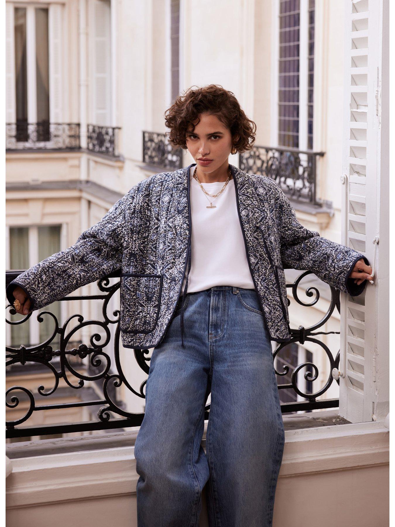 Velvet quilted jacket discount