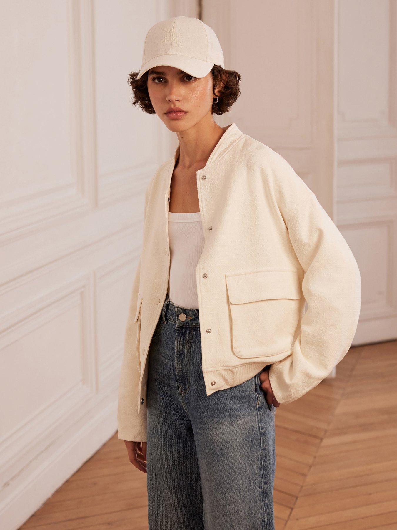Mint velvet aviator jacket black hot sale