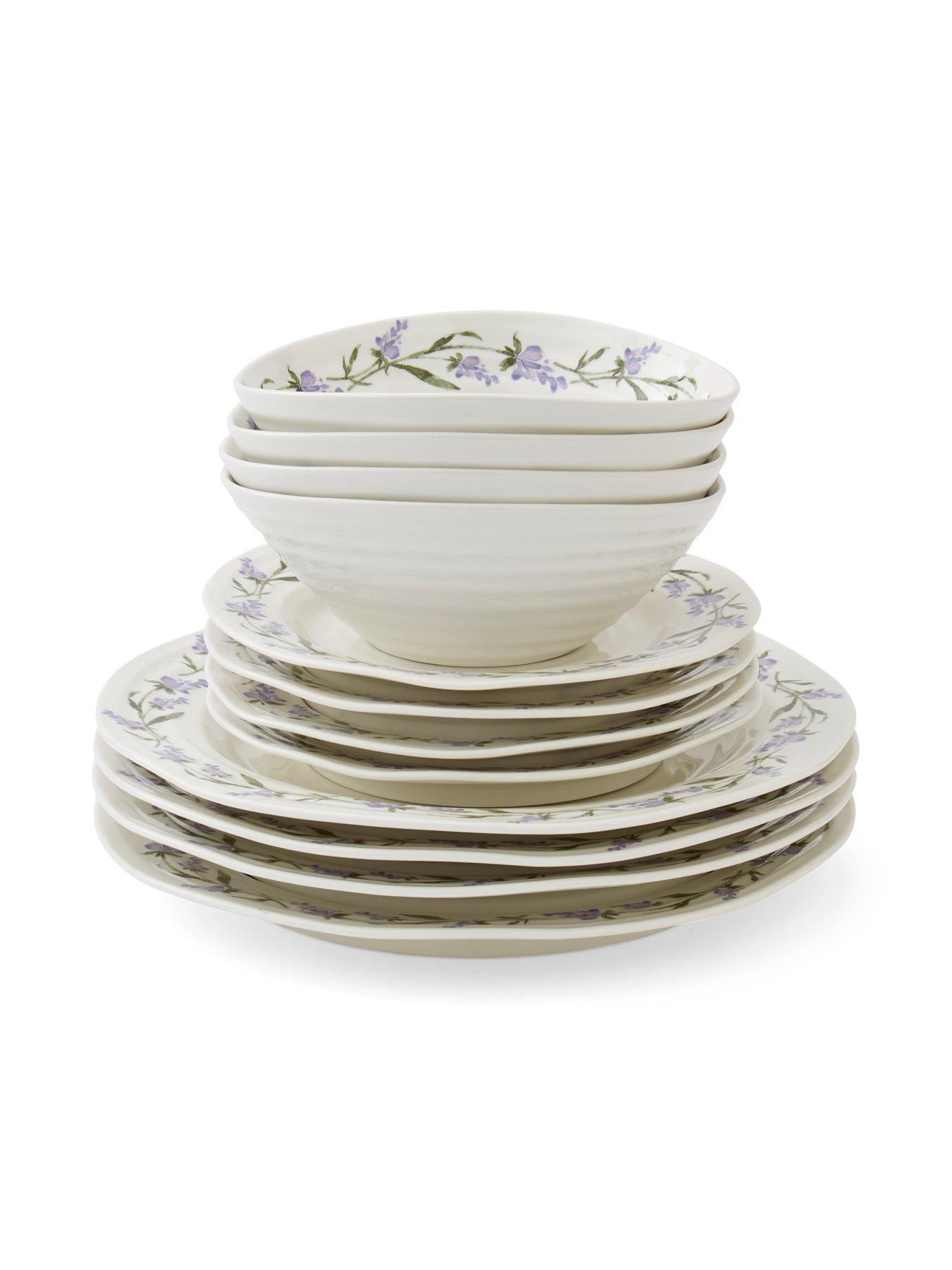  image of portmeirion-sophie-conran-for-portmeirion-lavandula-12-piece-dinner-set