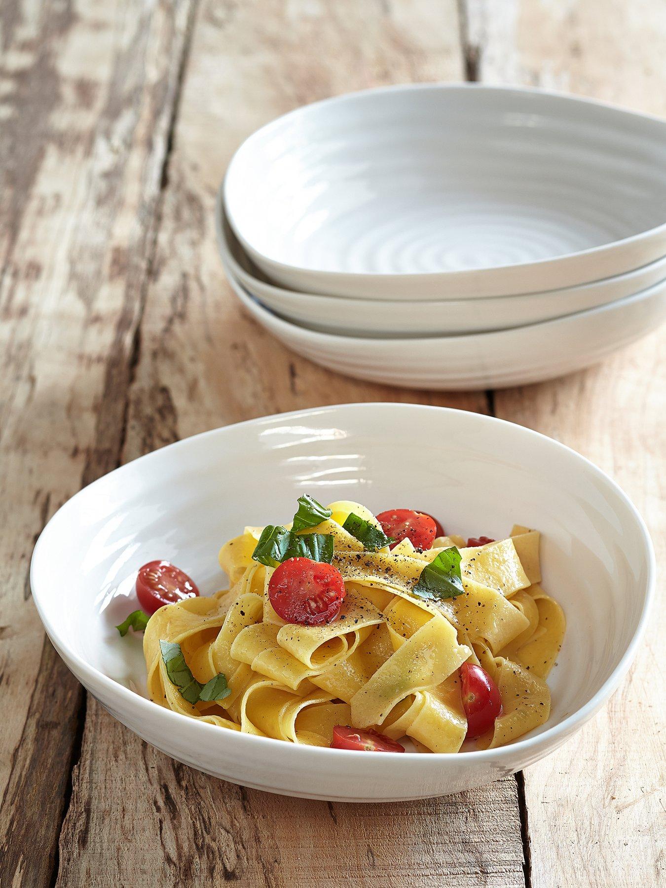 Portmeirion Sophie Conran White Set Of 4 Pasta Bowls