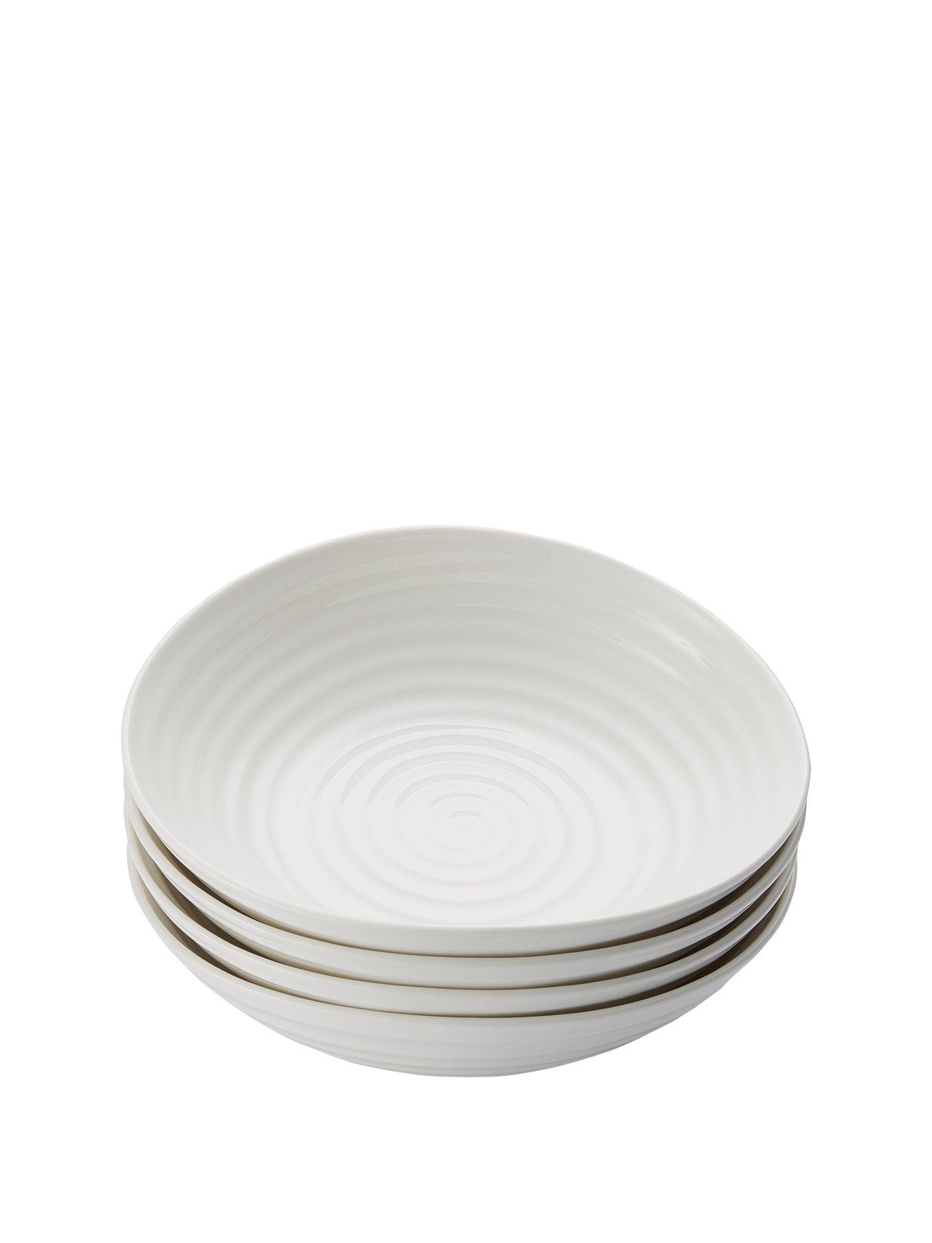  image of portmeirion-sophie-conran-white-set-of-4-pasta-bowls