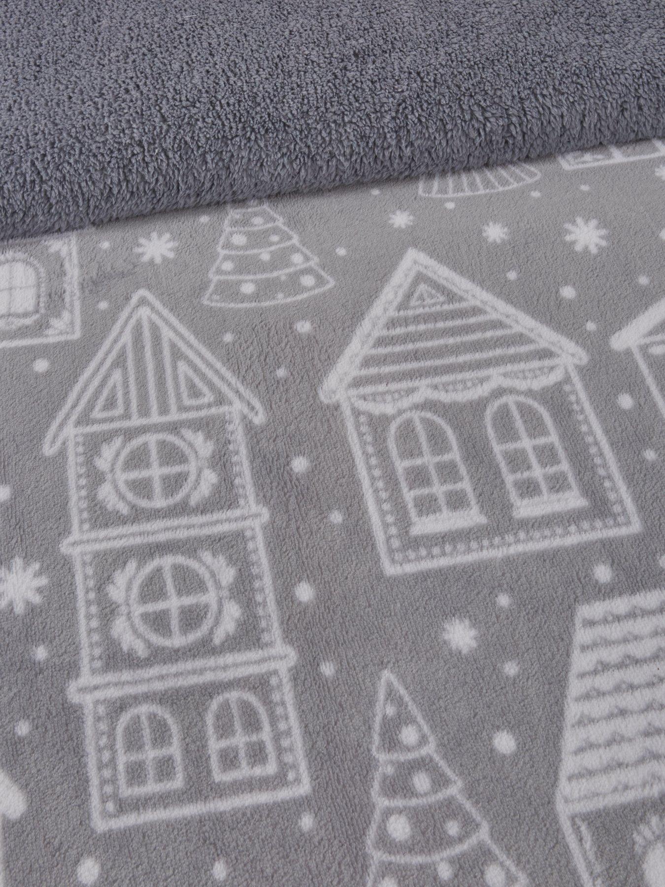 Image 4 of 5 of Very Home Nordic Christmas House Fleece Duvet Cover Set