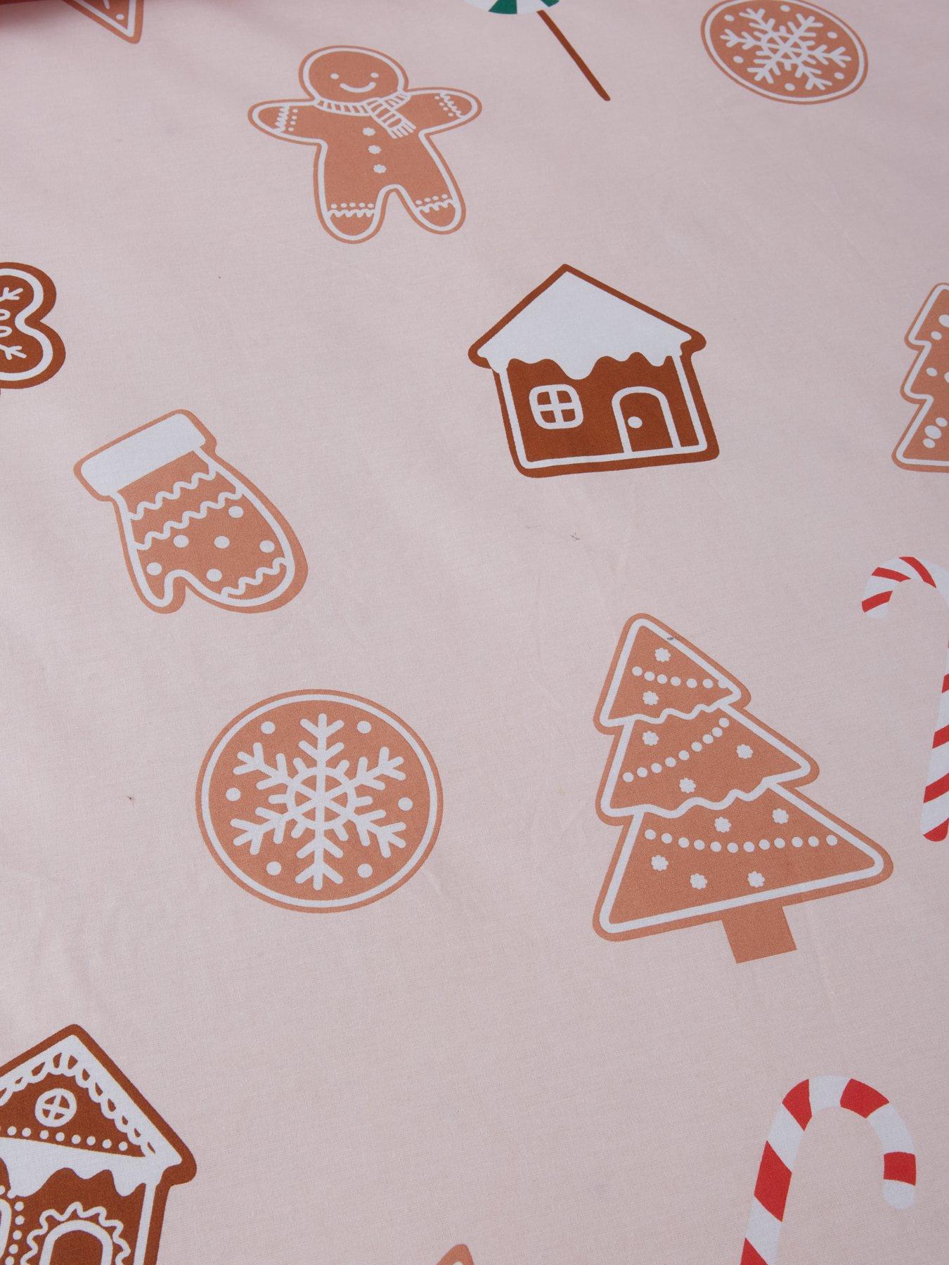  image of very-home-christmas-gingerbread-reversible-duvet-covernbspset