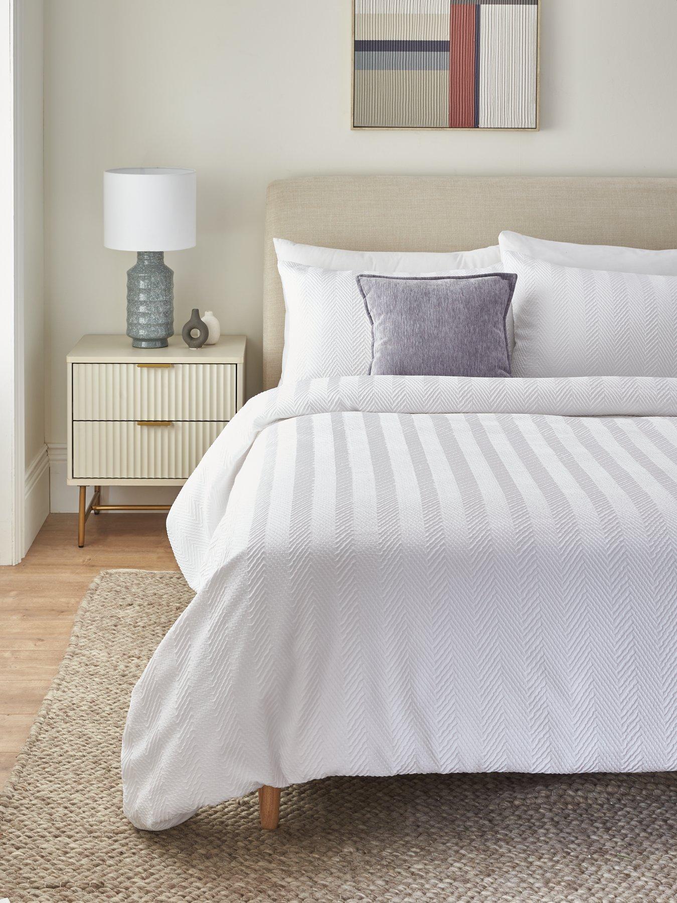 undefined Chevron Heat Set Duvet Cover Set