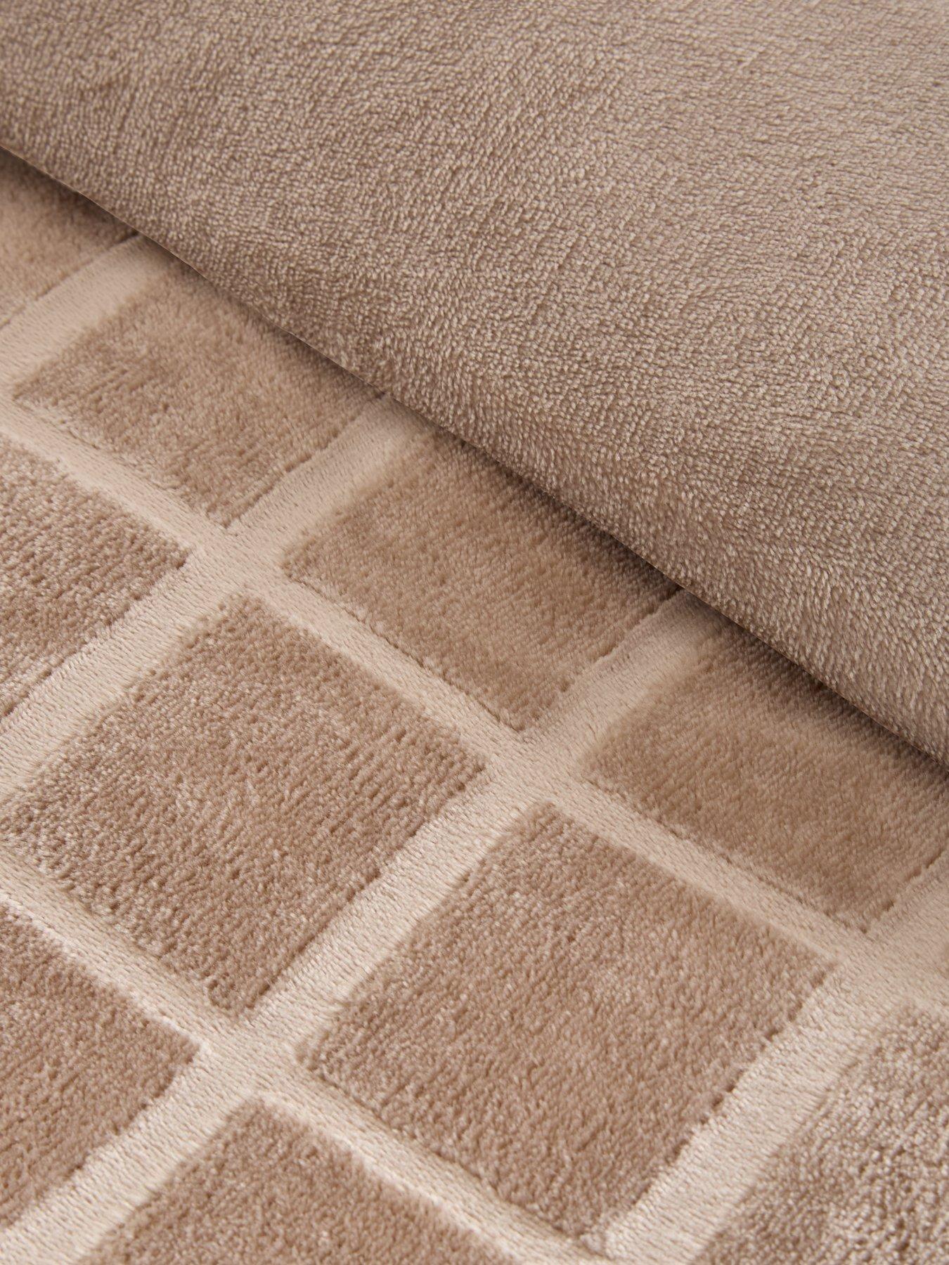  image of very-home-check-fleece-duvet-cover-set