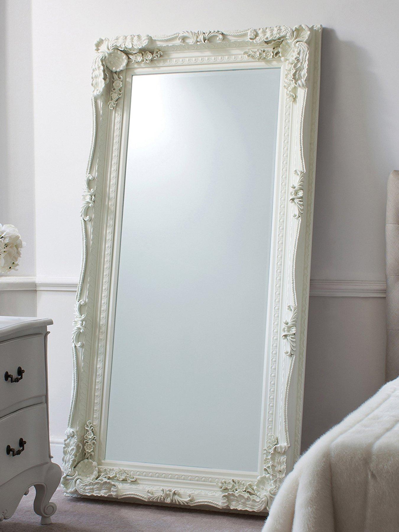 gallery-direct-carved-louis-leaner-mirror-cream