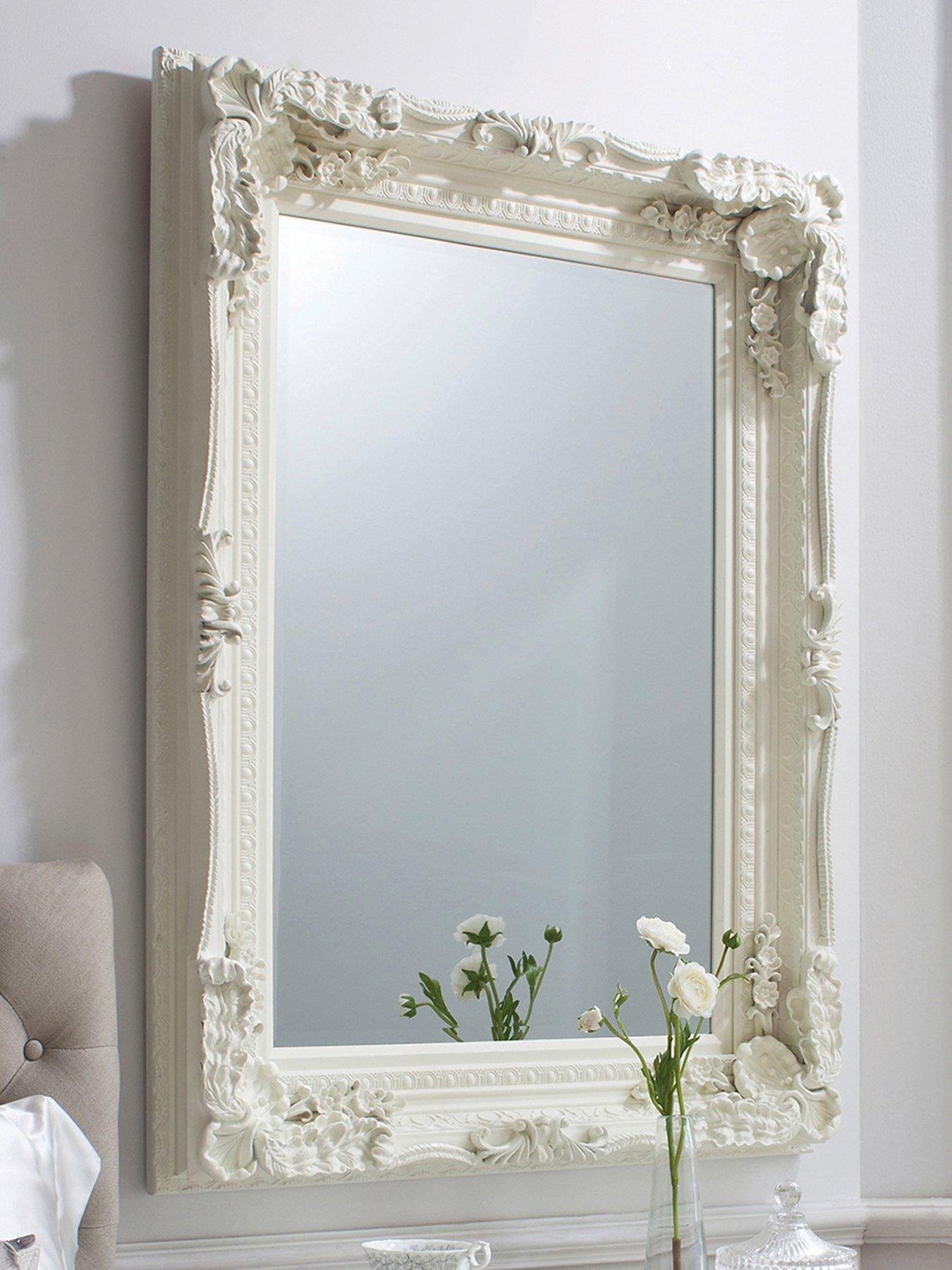 Image 1 of 5 of Gallery Direct Carved Louis Mirror - Cream