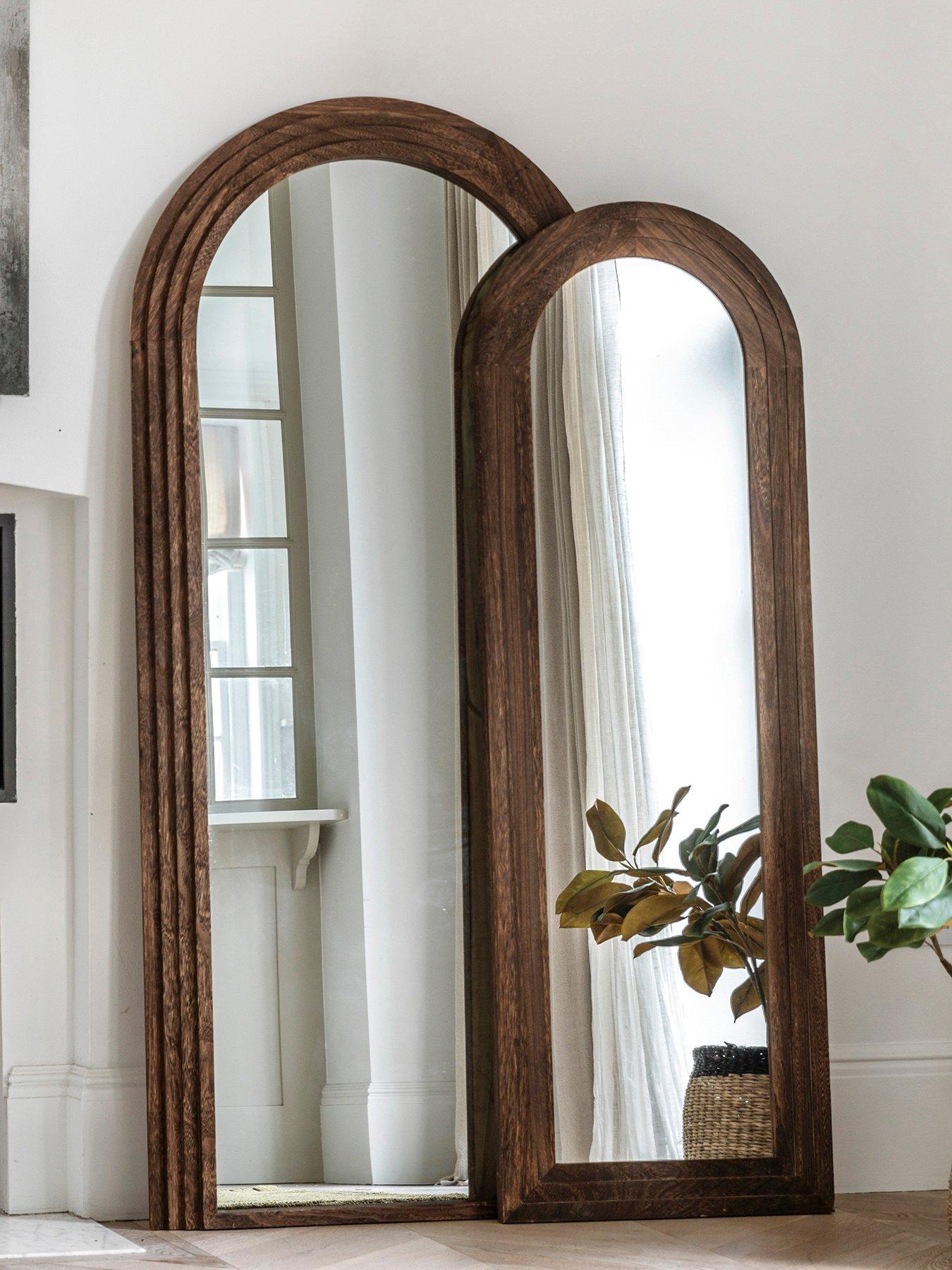 undefined Beaufort Dark Wood Leaner Mirror