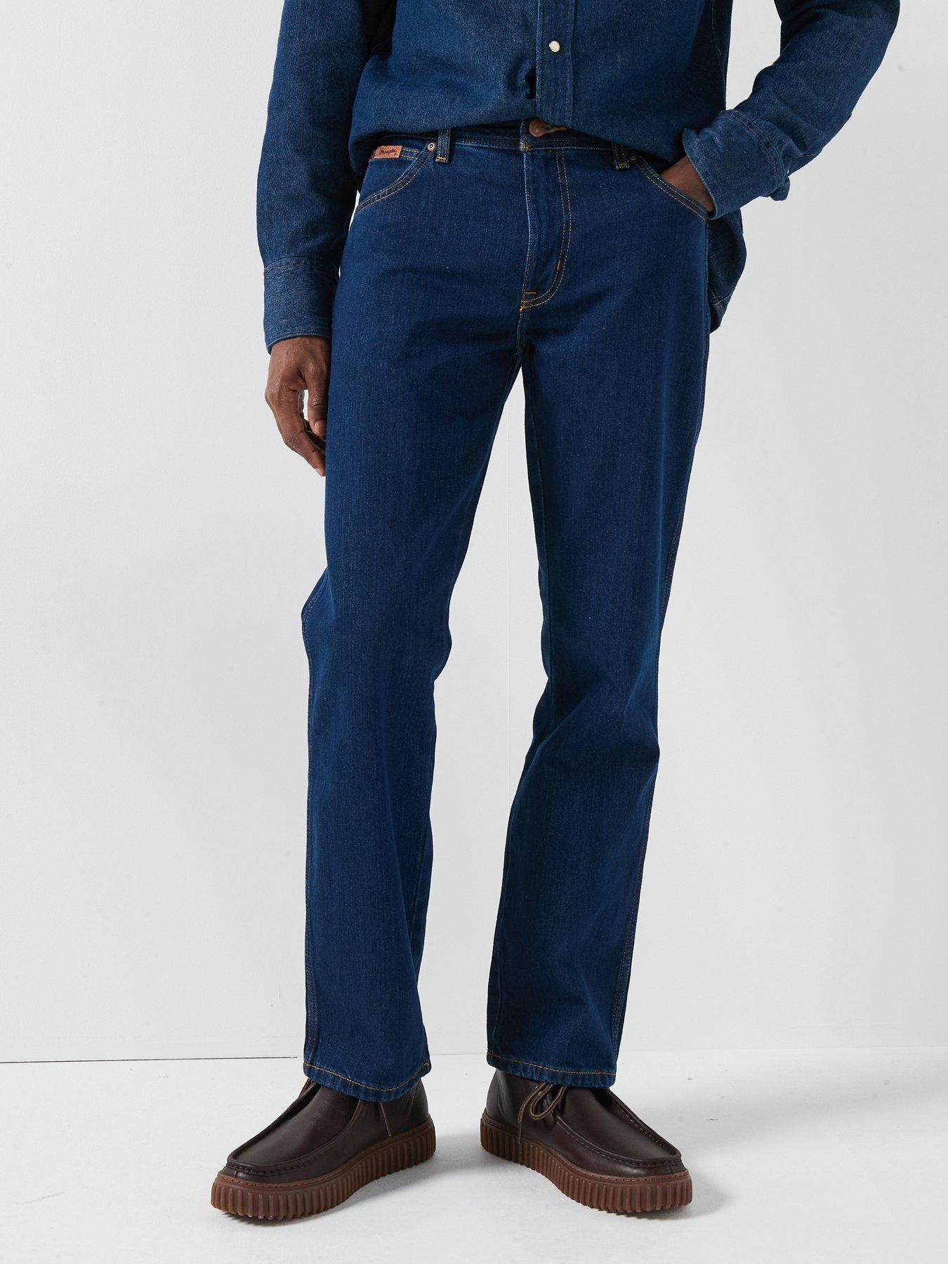 Wrangler Texas Straight Fit Jeans - Dark Blue