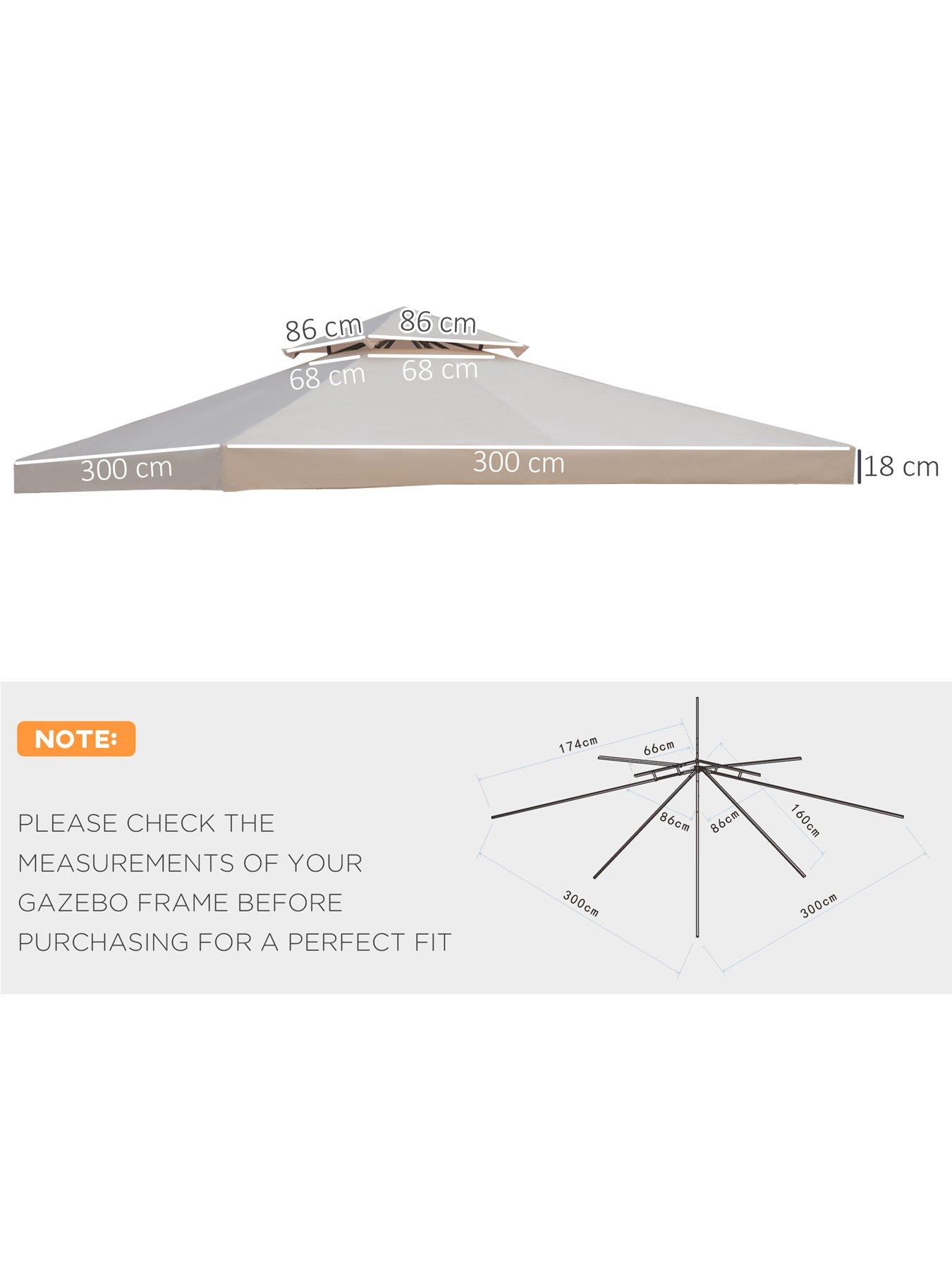  image of outsunny-replacement-canopy-top