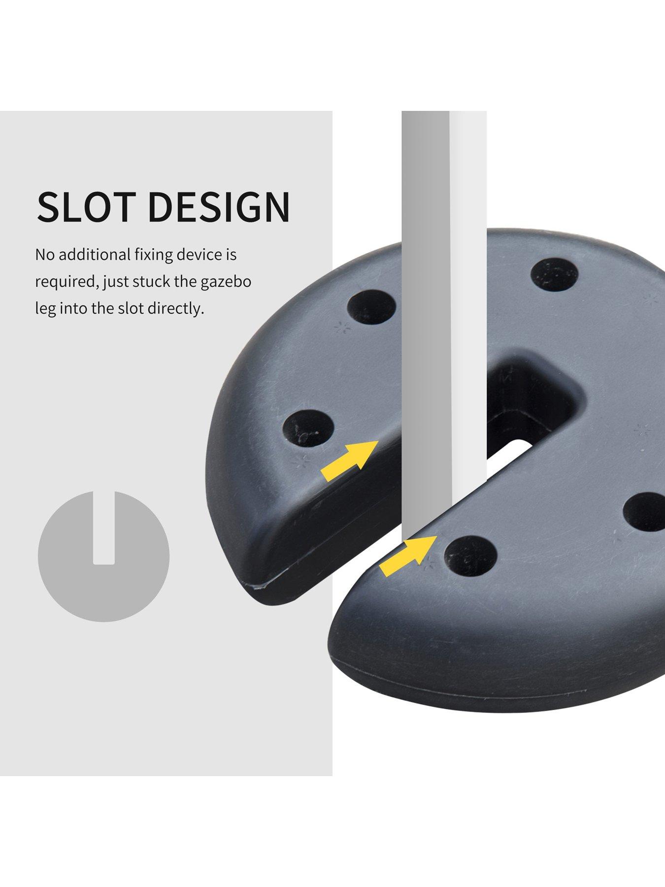  image of outsunny-canopy-weight-plate-base-set
