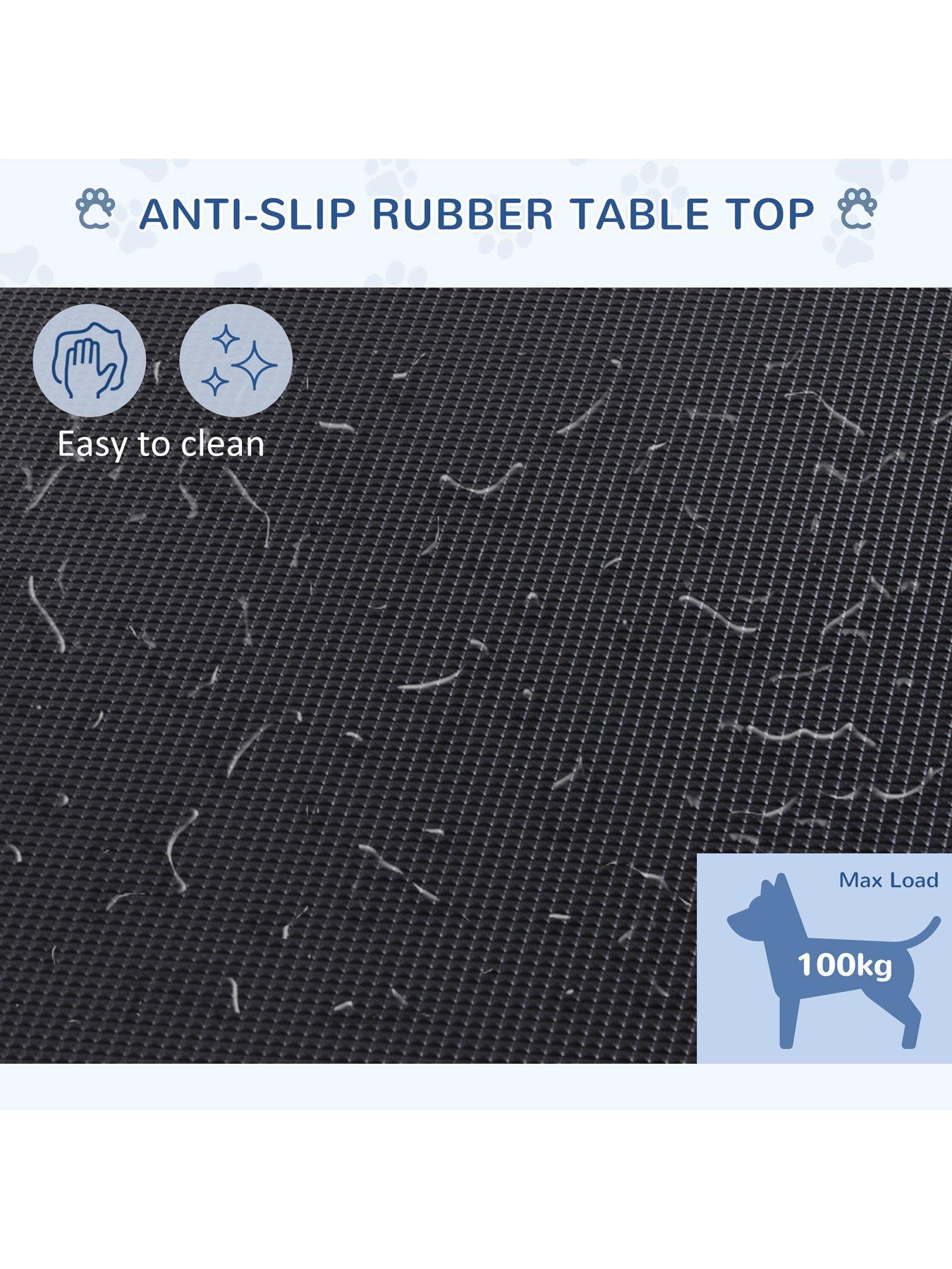  image of pawhut-adjustable-dog-grooming-table-black-107-x-60-x-170cm