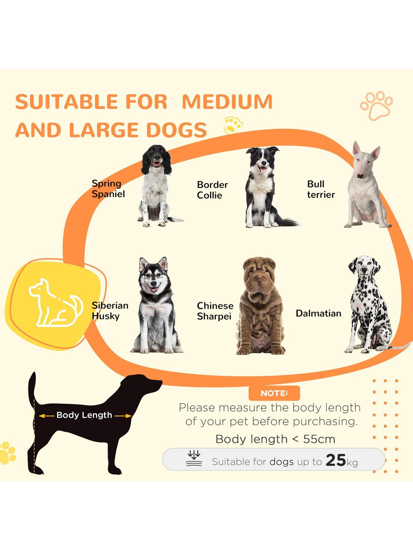 PawHut Dog Crate Furniture Side End Table with Soft Washable Cushion ...