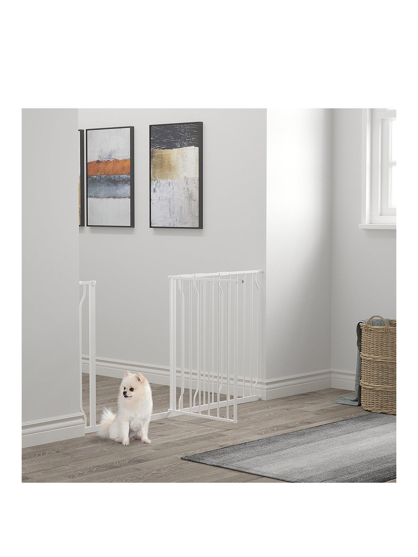 undefined Pressure Fit Dog Gate 76H x 75-145W cm - White
