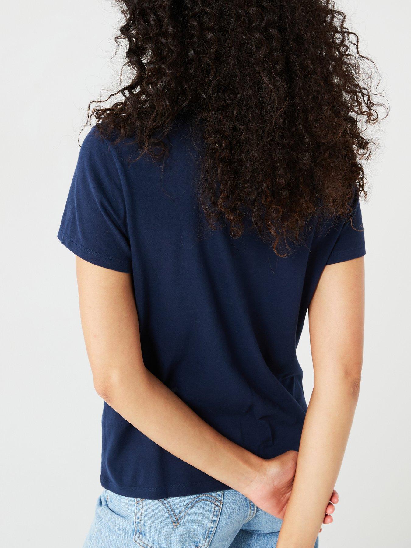 Image 2 of 5 of Levi's Perfect T-shirt - Navy Blazer Cotton