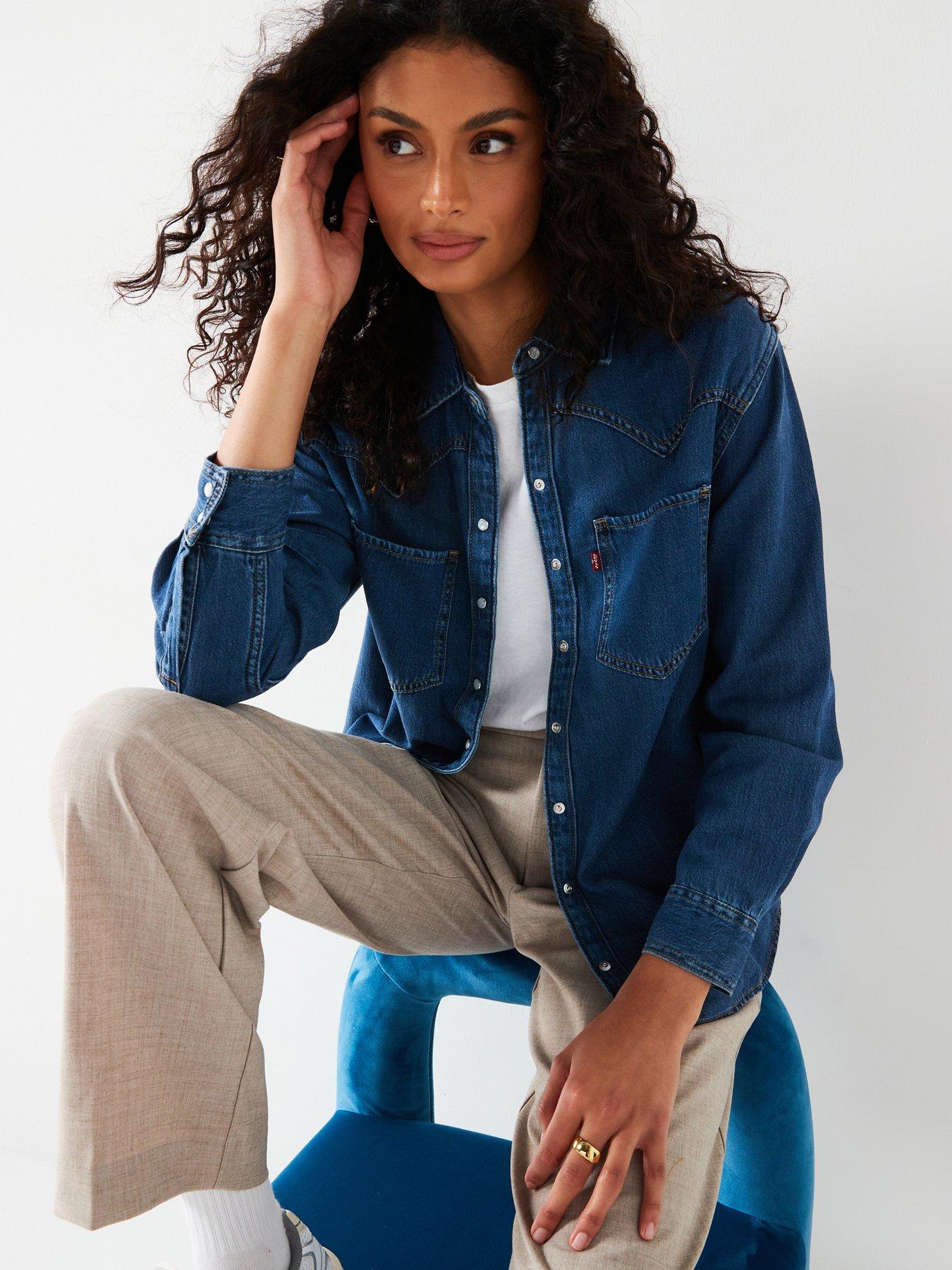 Levi's Teodora Western Shirt - Air Space 5 - Blue