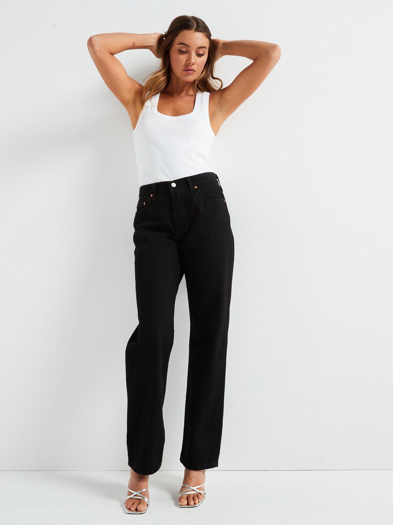  image of levis-501reg-90s-jeans-rinsed-blacktop-black