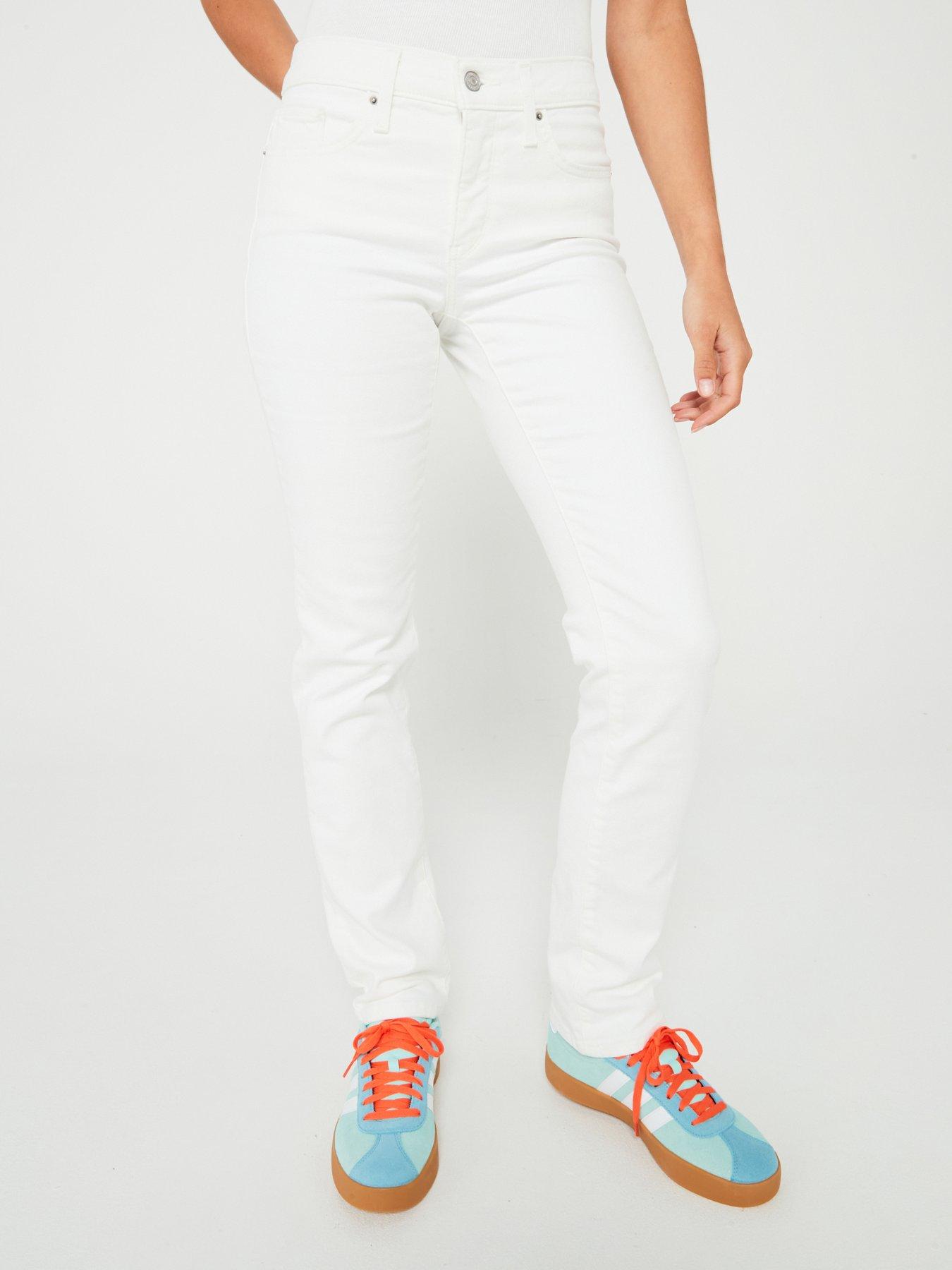 undefined 314™ Shaping Straight Jeans - Soft Clean White