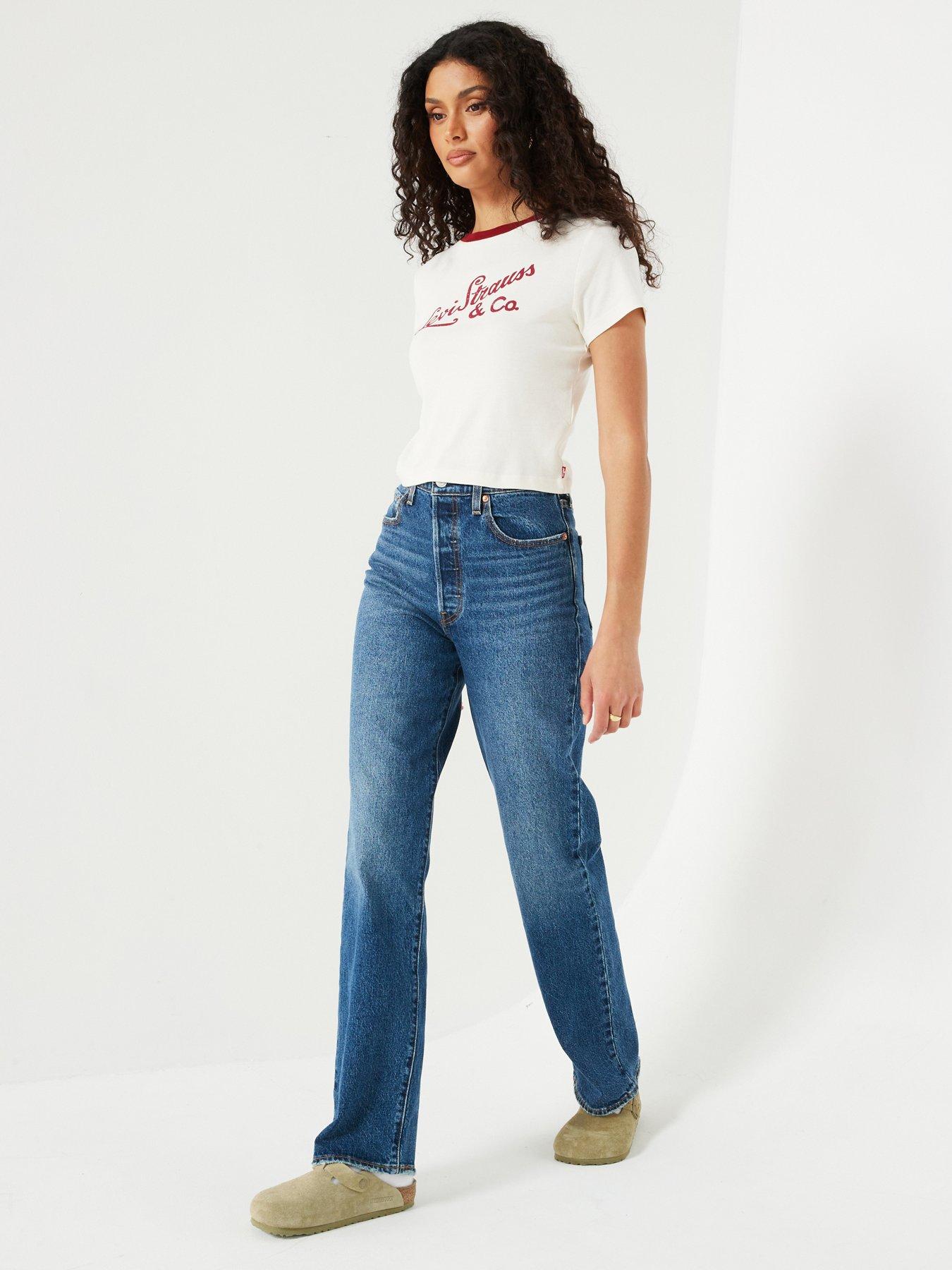  image of levis-ribcage-full-length-jeans-valley-view-blue