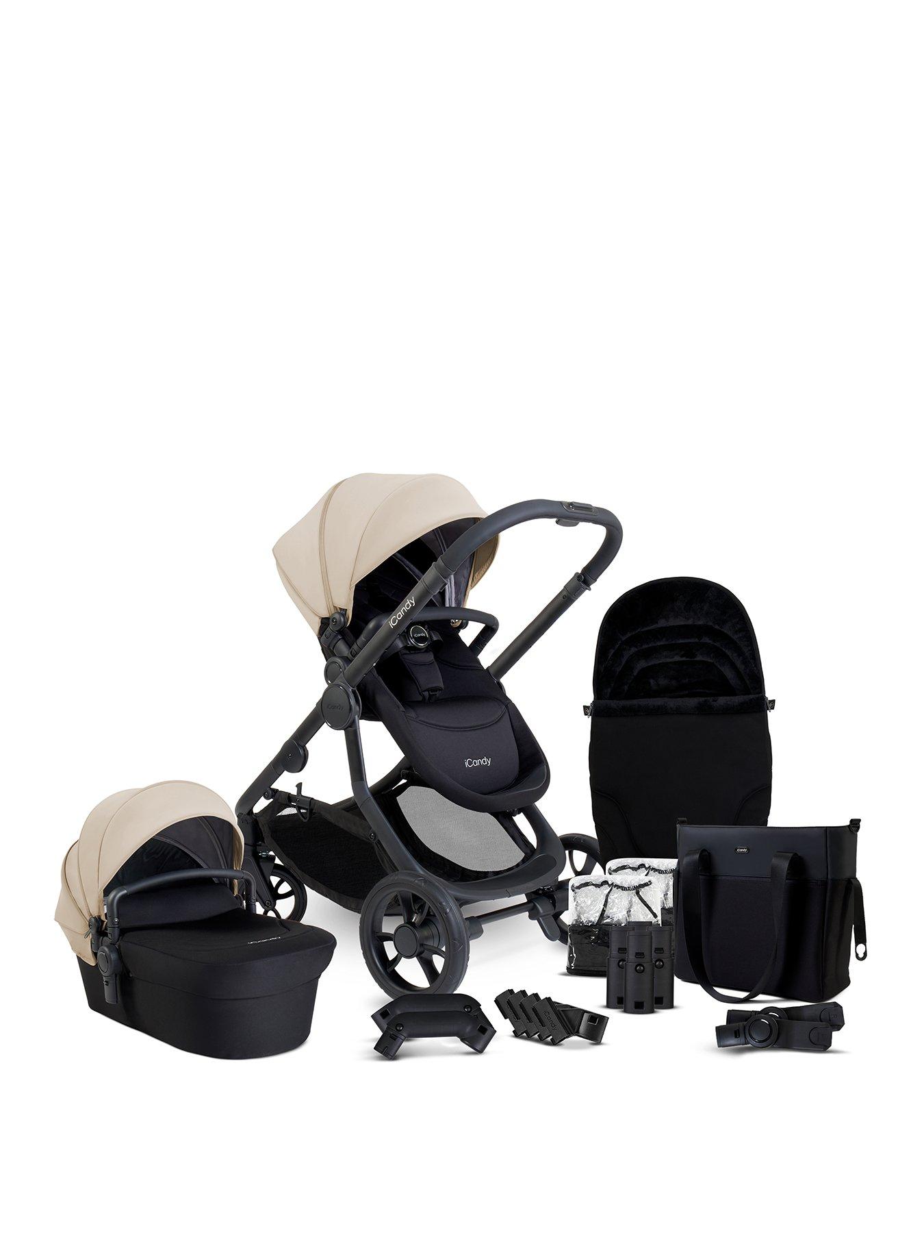  image of icandy-orange-4-pushchair-bundle-latteblack