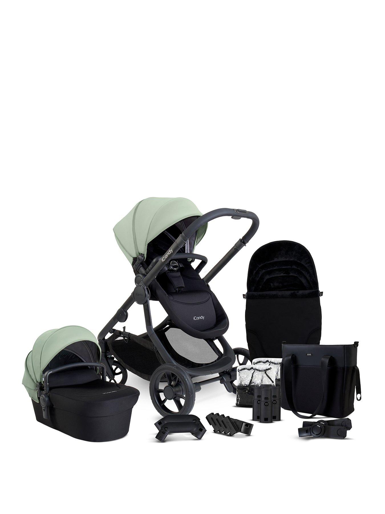 undefined Orange 4 Pushchair Bundle - Pistachio/Black