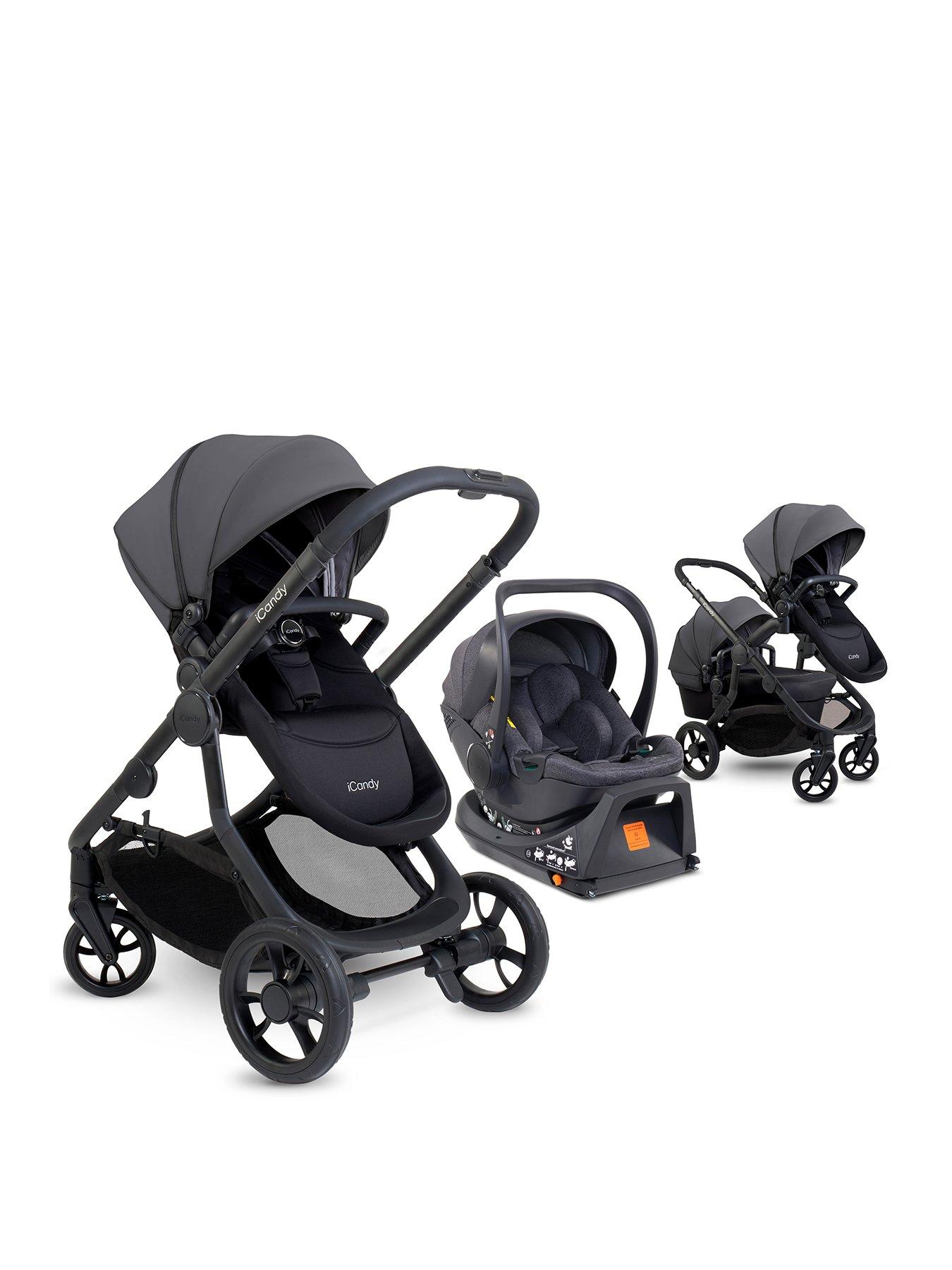 undefined Orange 4 Travel System - Fossil/Black