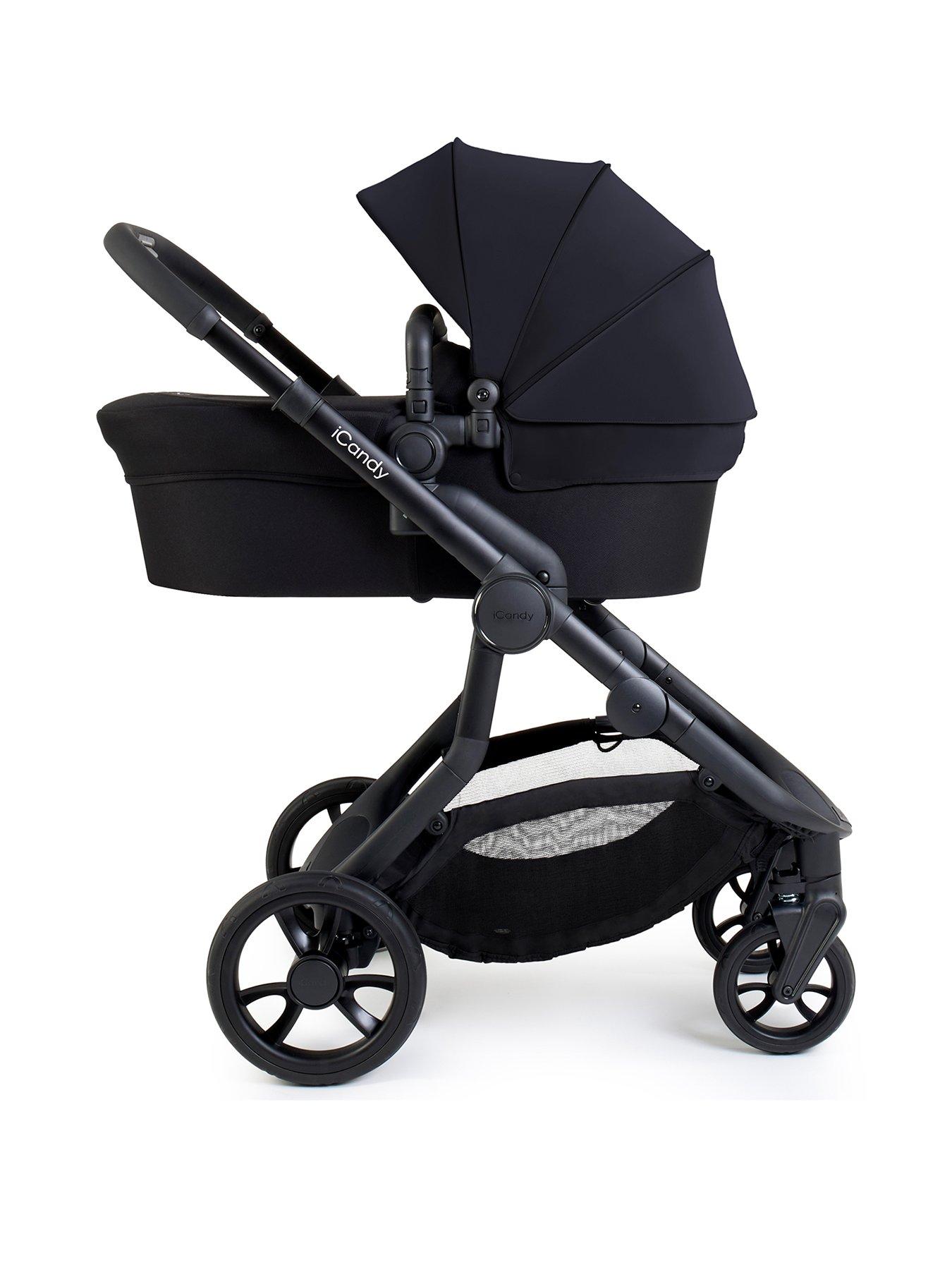  image of icandy-orange-4-pushchair-bundle-black-edition
