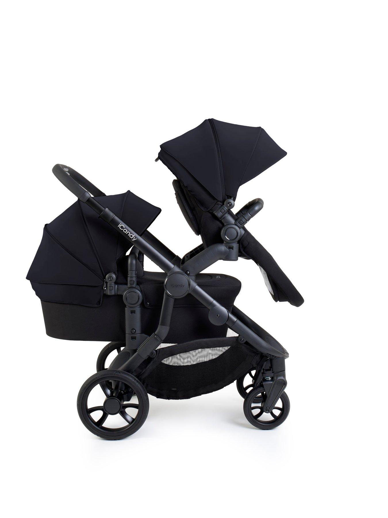  image of icandy-orange-4-pushchair-bundle-black-edition