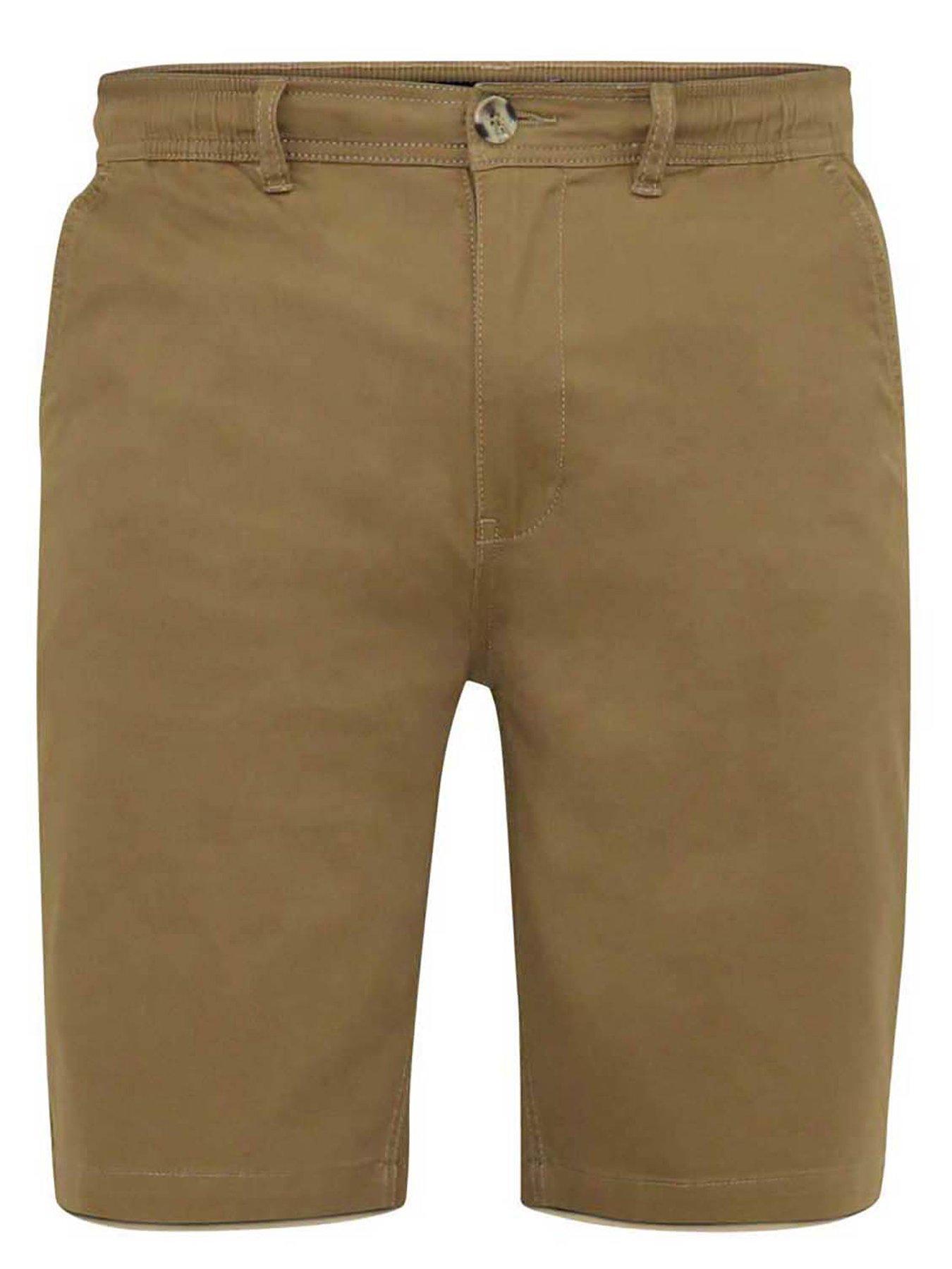 Image 3 of 4 of D555 Aries Full Elastic Waist Stretch Shorts - Tobacco - Brown
