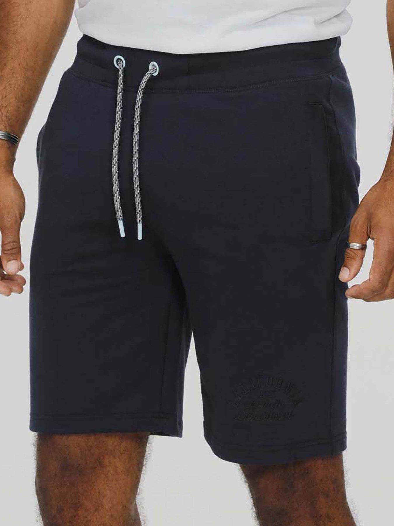 Image 1 of 5 of D555 Stefan Elasticated Waist Shorts - Navy